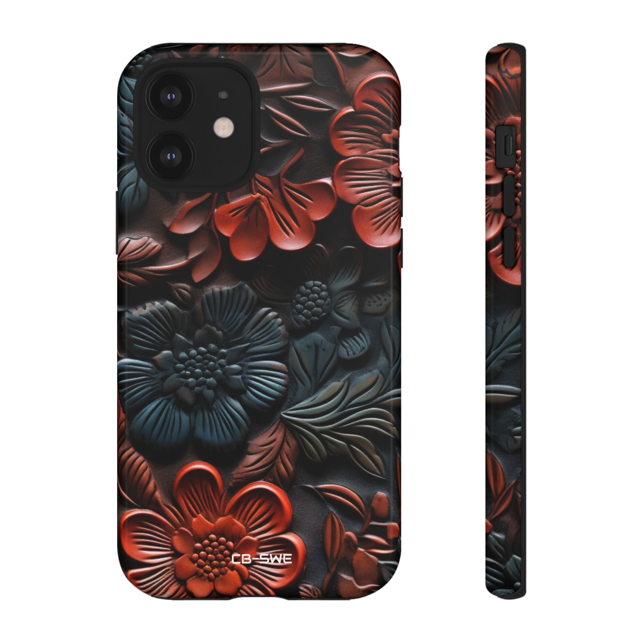 Sculpted Floral Elegance - iPhone Case