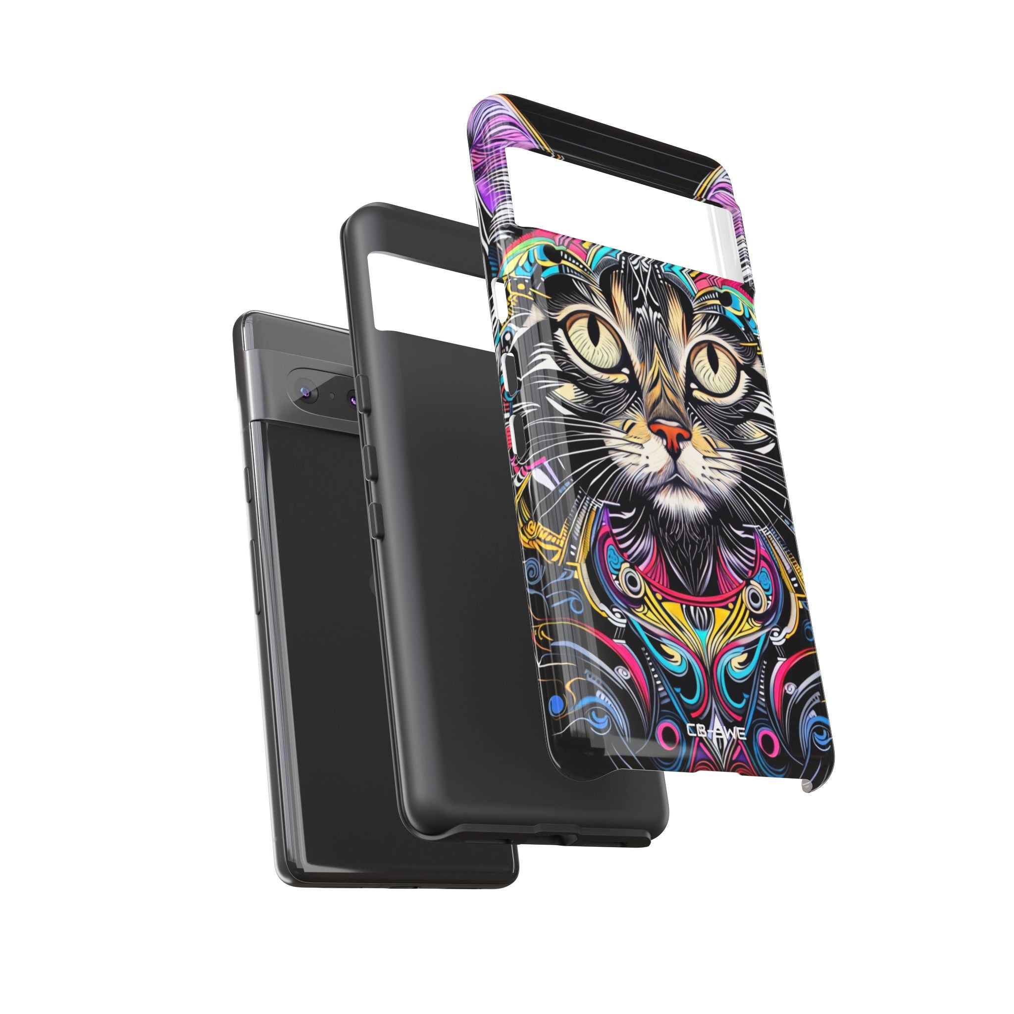 Psychedelic Cat Mirage - Google Pixel Case