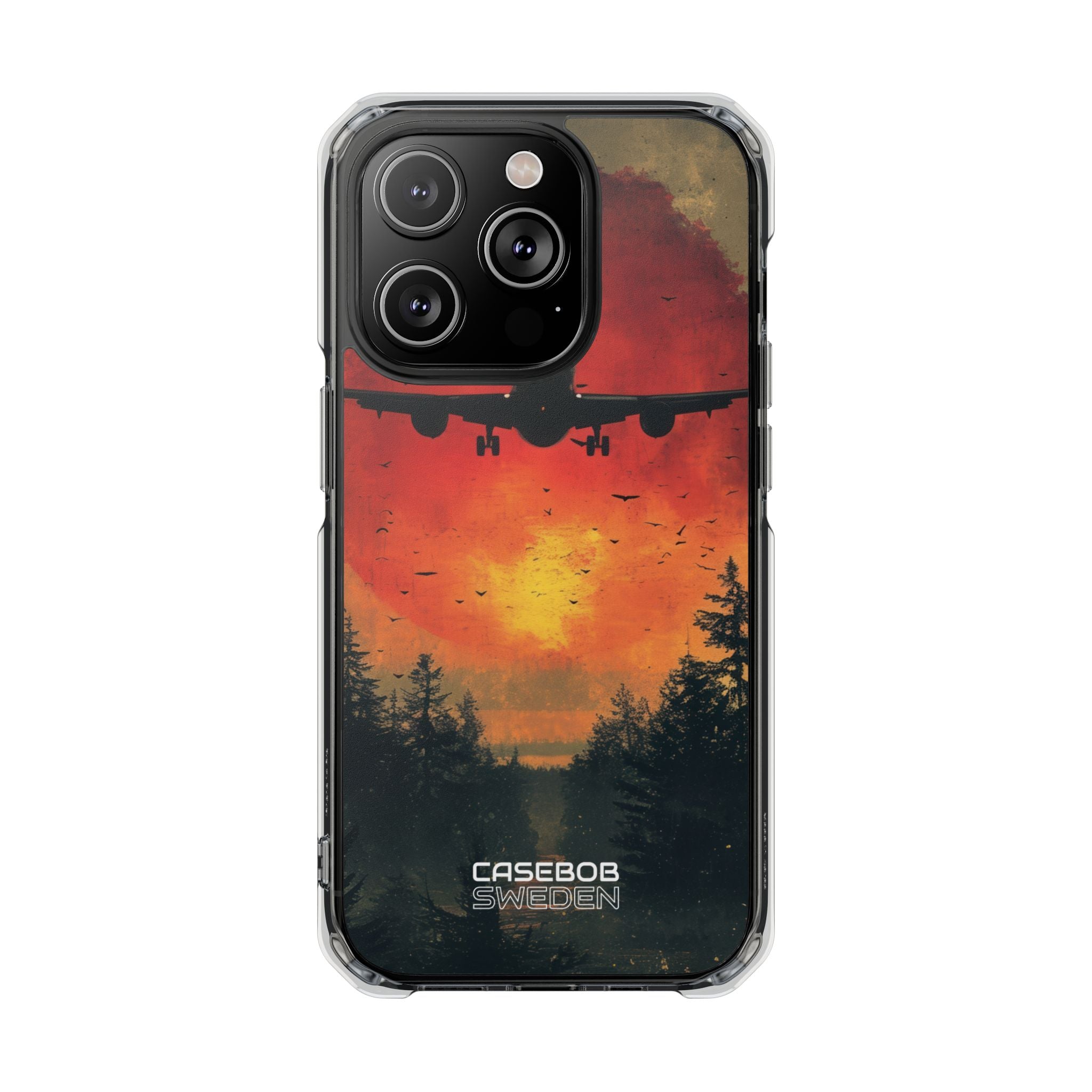 Crimson Sky Flight iPhone 14 - Impact Clear+
