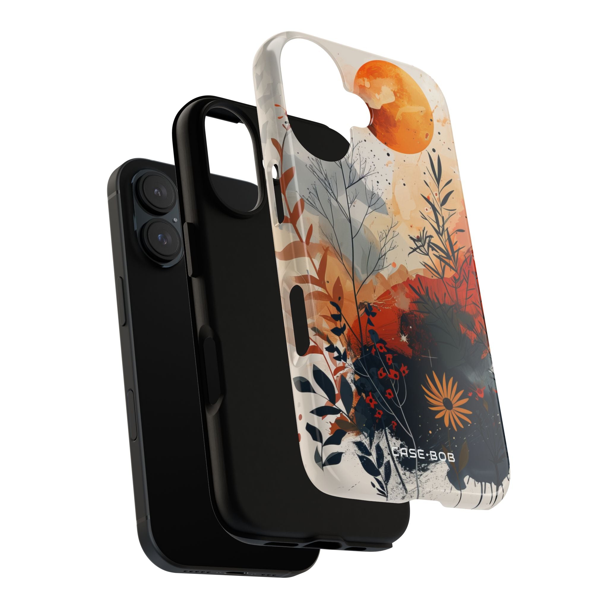 Orange Solstice iPhone 16 Plus Case - Tough