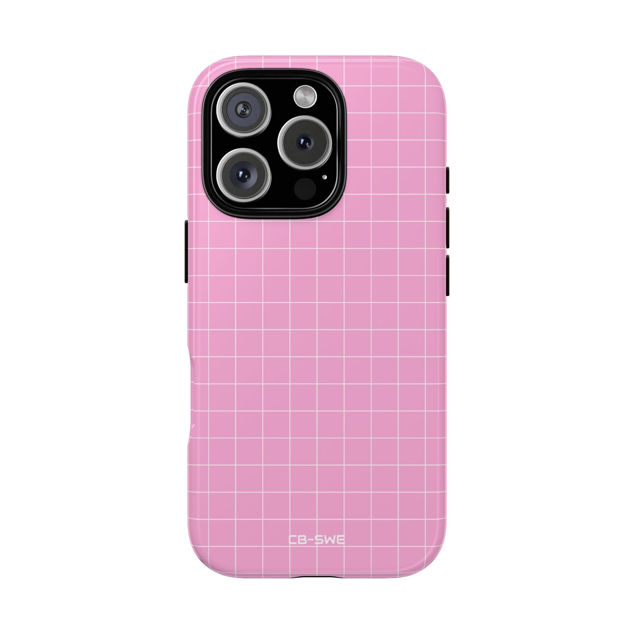 Pink Squares Align - iPhone Case