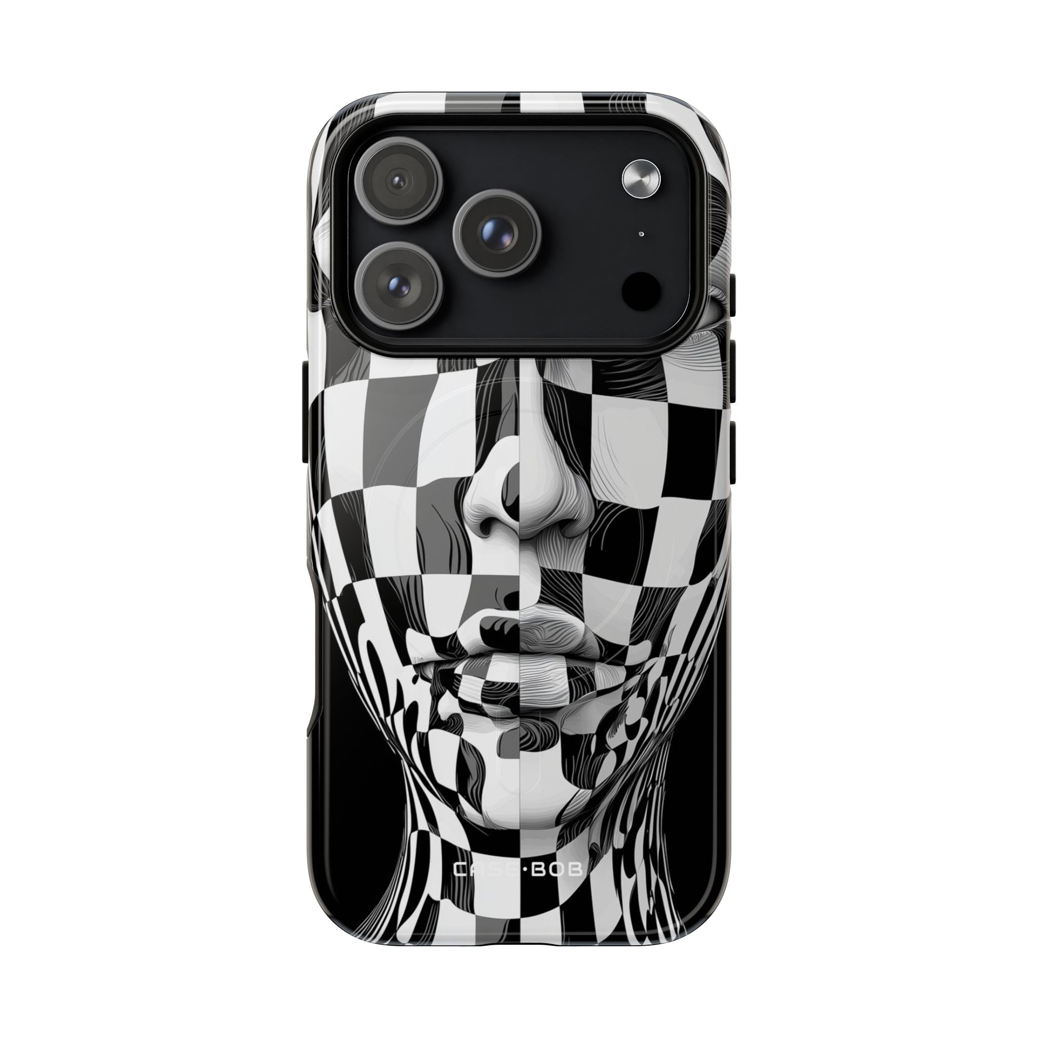 Checkered Face iPhone 17 Pro Case - Tough+