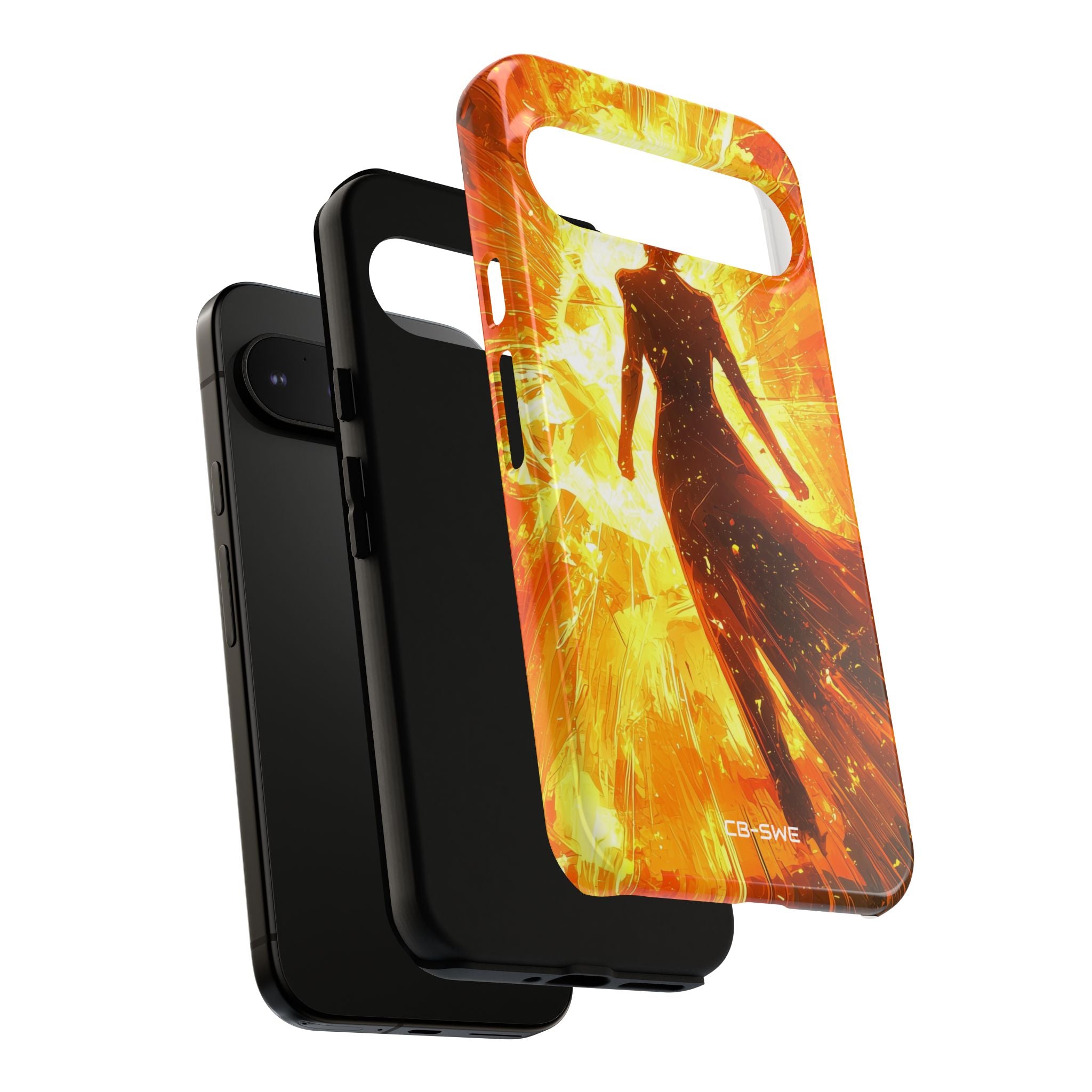 Fiery Energy Erupts - Google Pixel Case