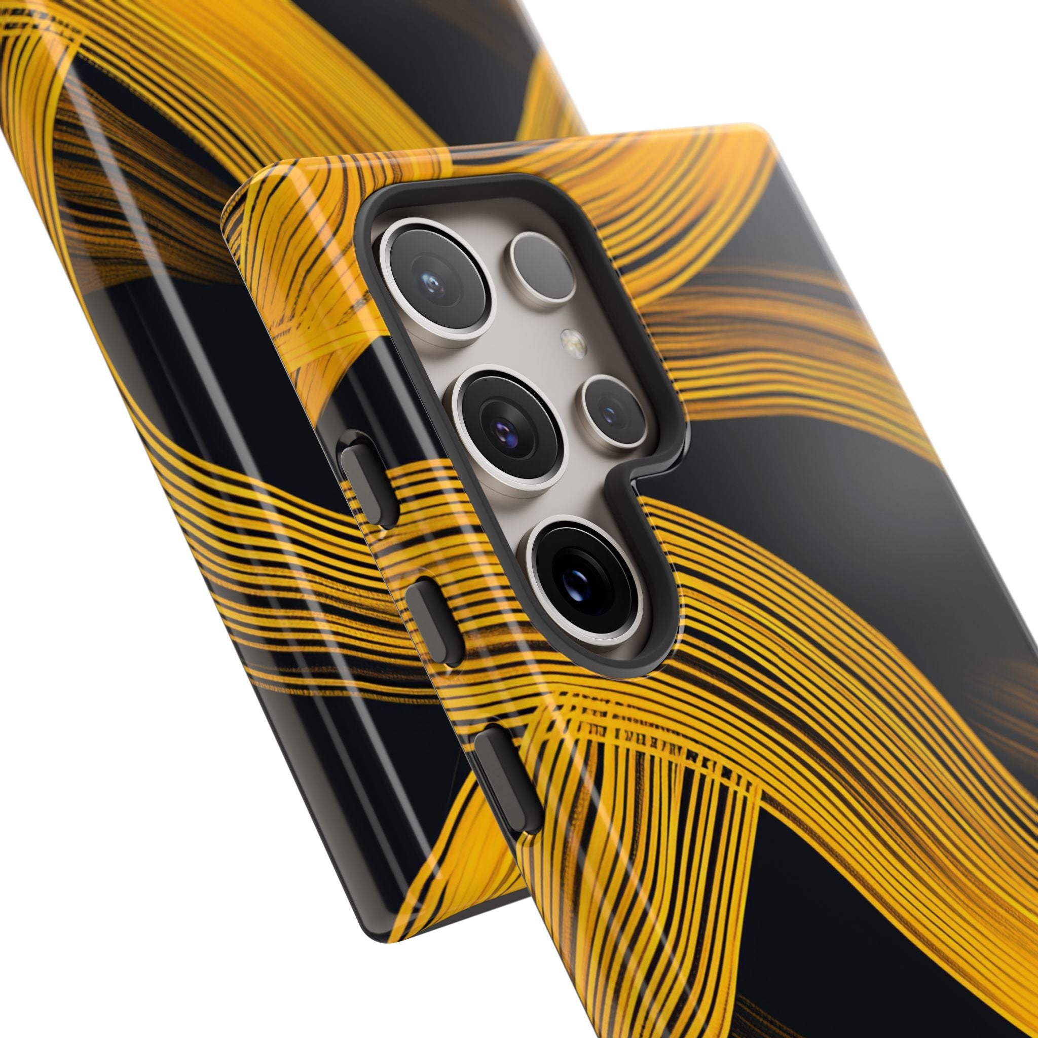 Linee Fluttuanti Gialle Samsung S24 - Tough