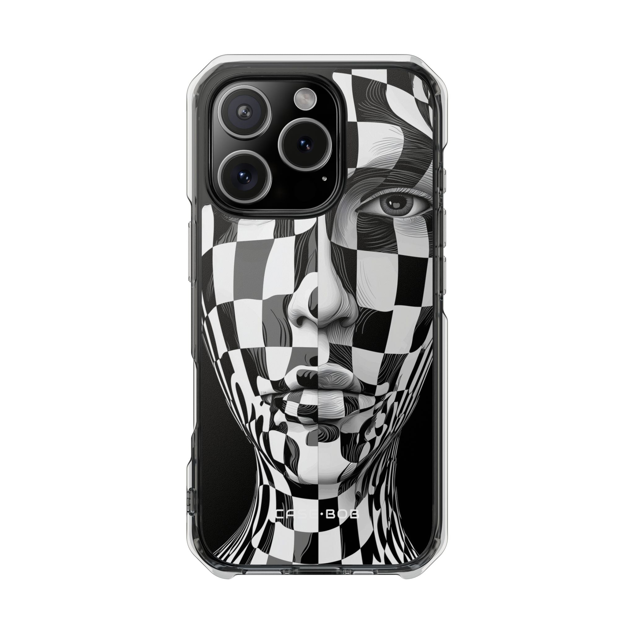 Checkered Face iPhone 16 Pro Case - Impact