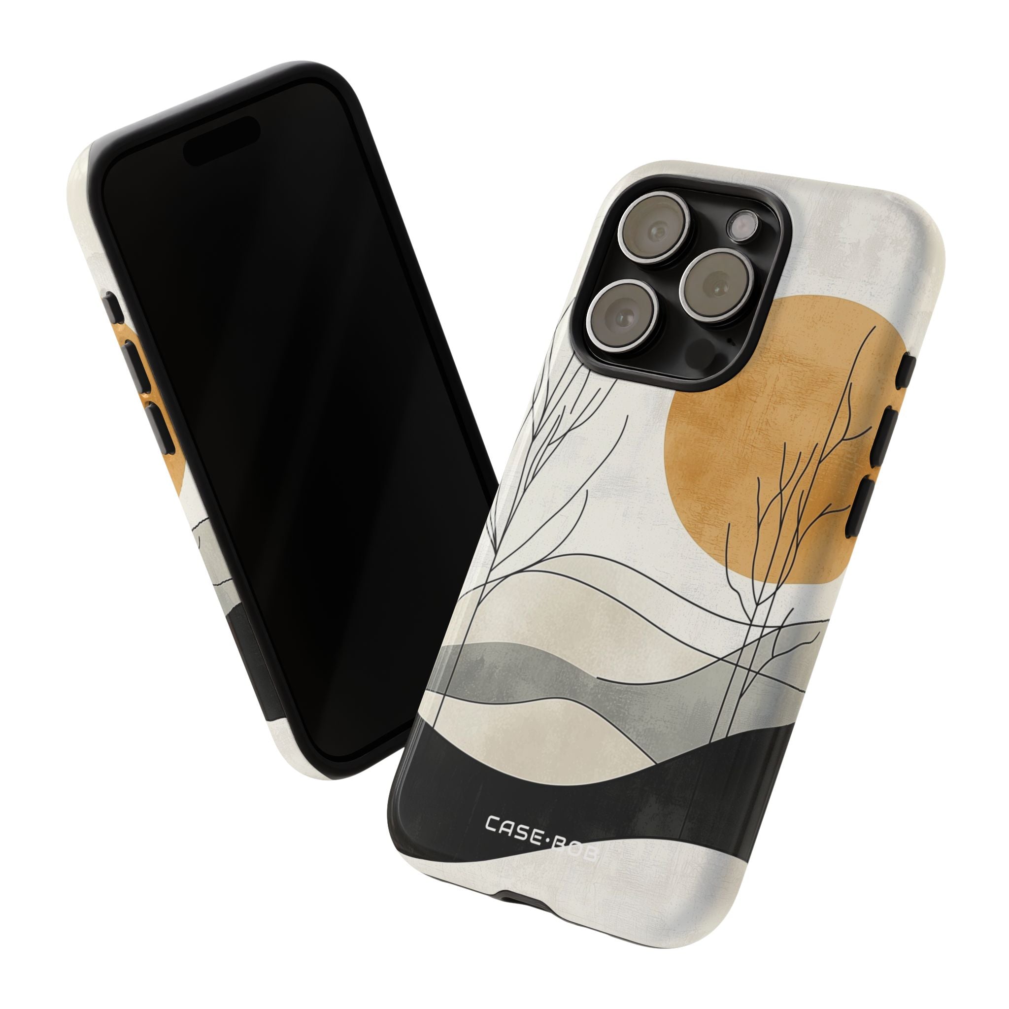 Orange Halo iPhone 15 Pro Case - Tough