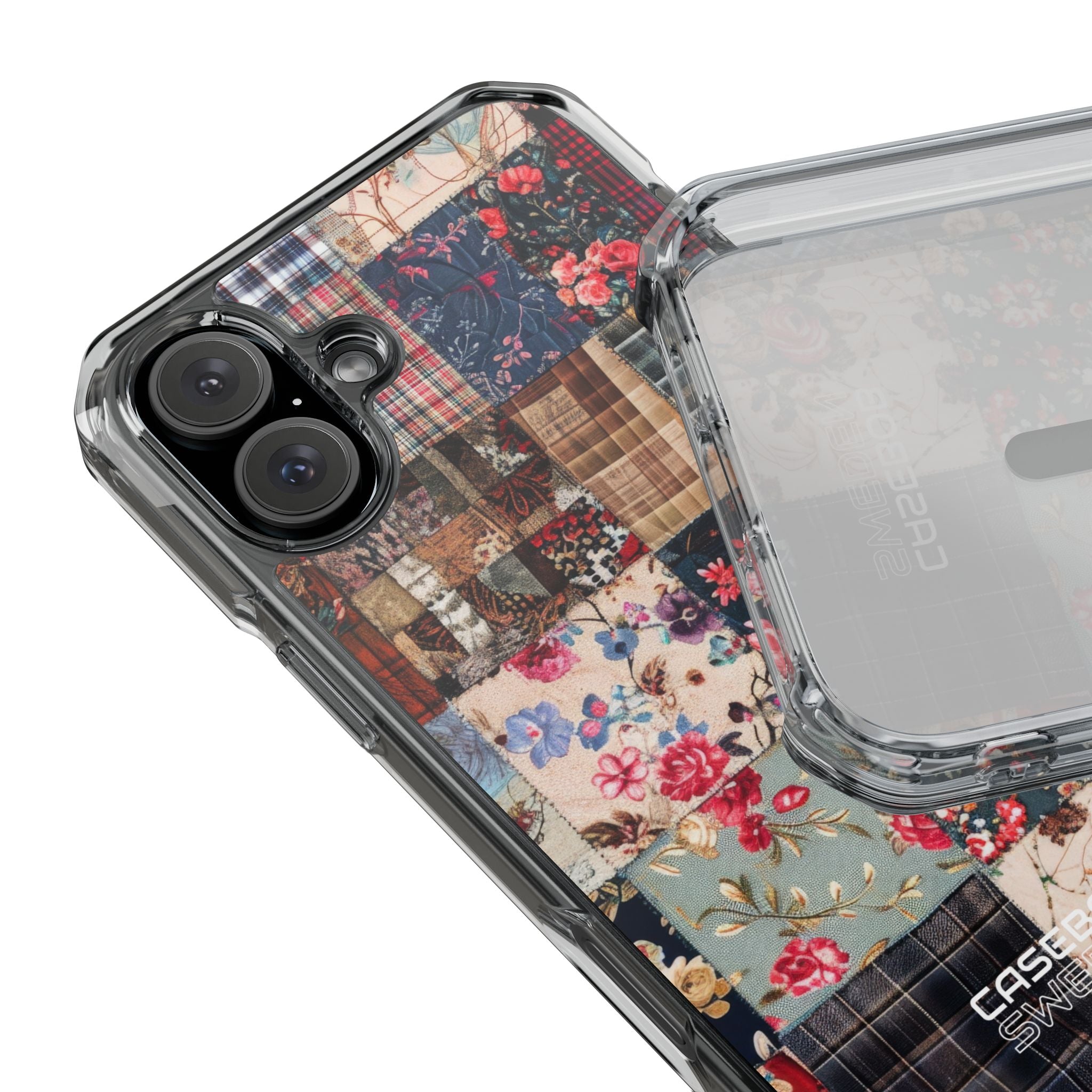 Patchwork Floral Quilt iPhone 16 - Impact Clear+