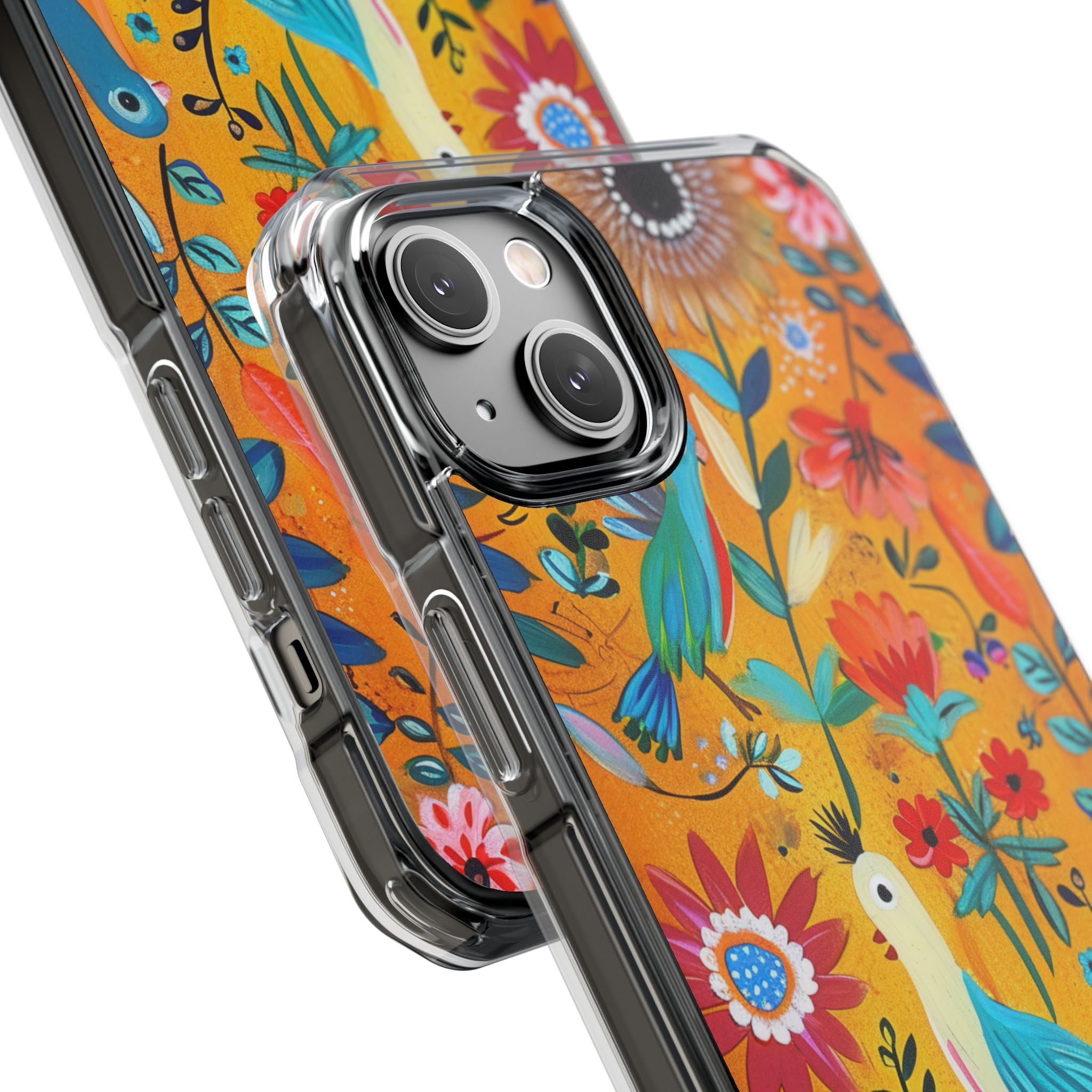 Colorful Birds Bloom iPhone 14 Plus Case - Impact