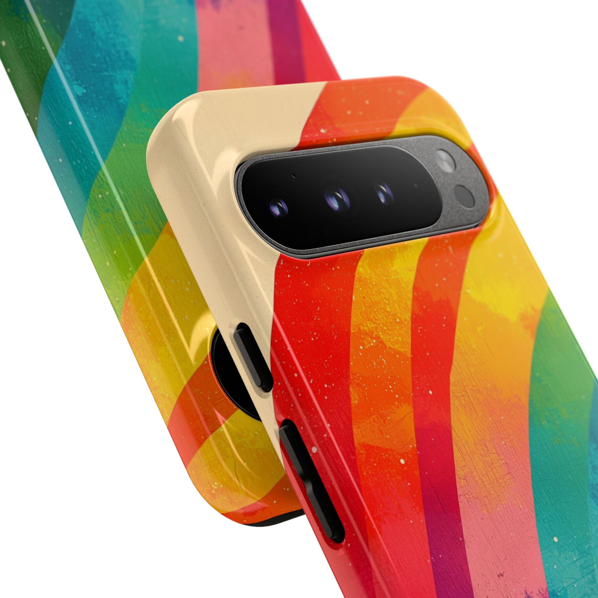 Textured Rainbow Arc Google Pixel 9 Pro XL Case - Tough