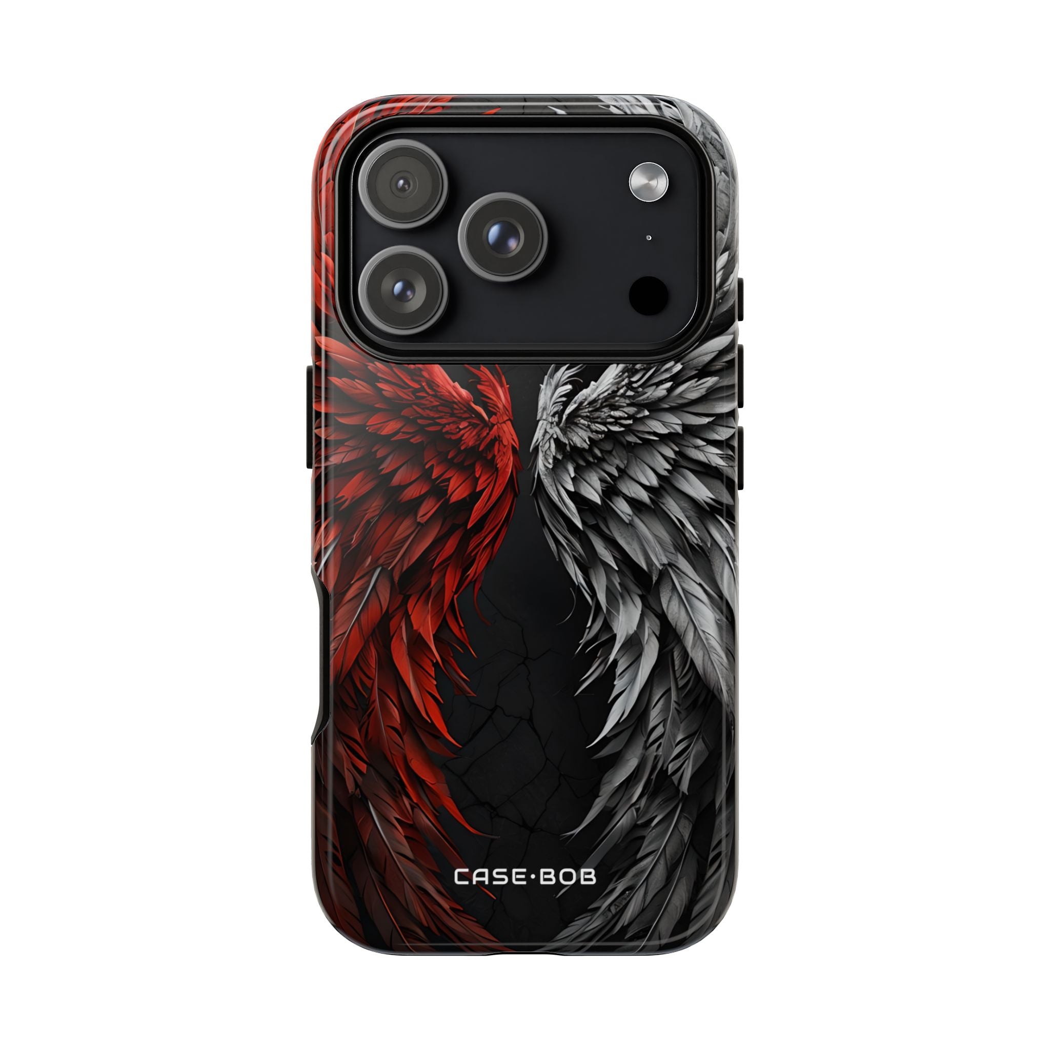 Crimson White Wings iPhone 17 Pro Case - Tough
