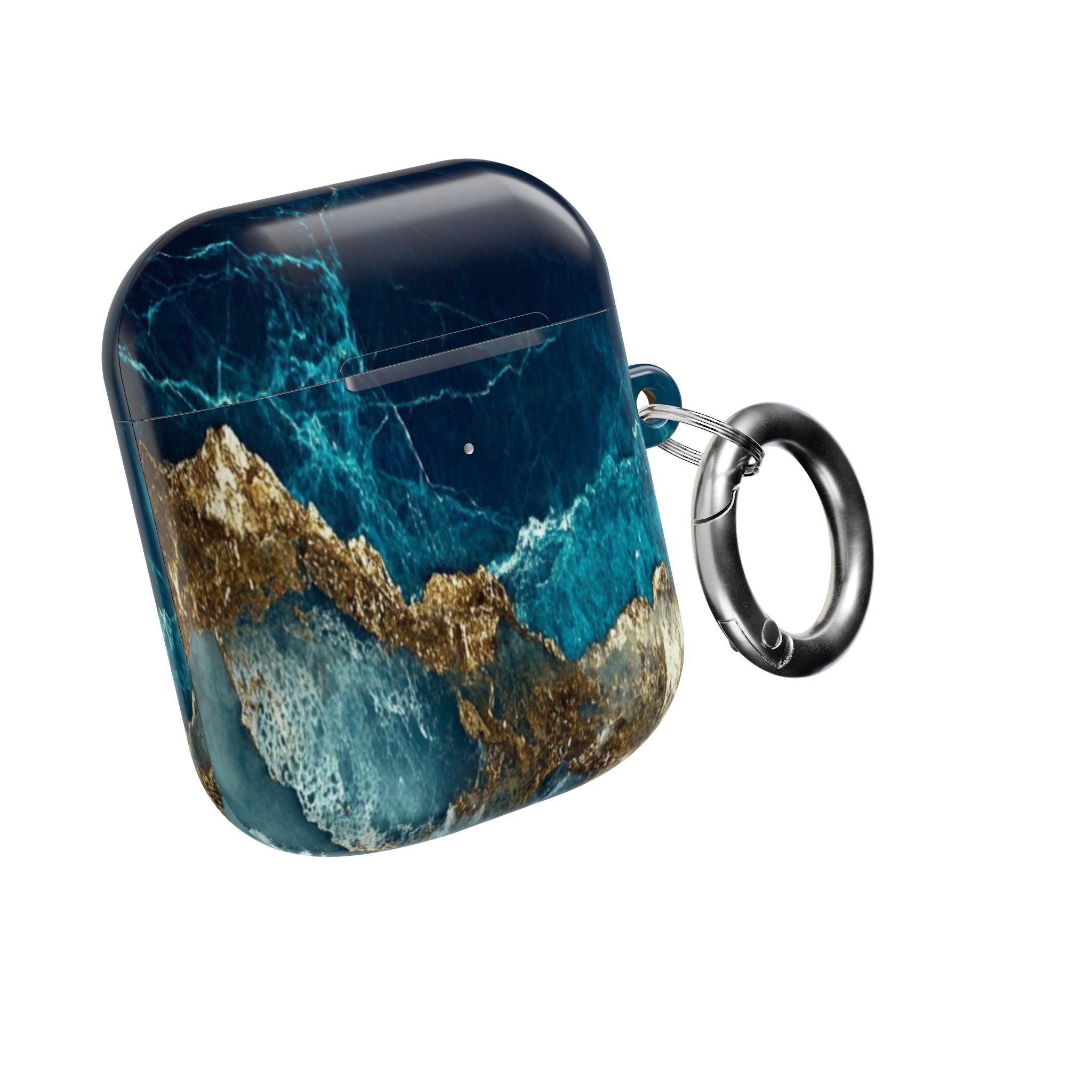 Golden Fracture Teal - AirPods Case