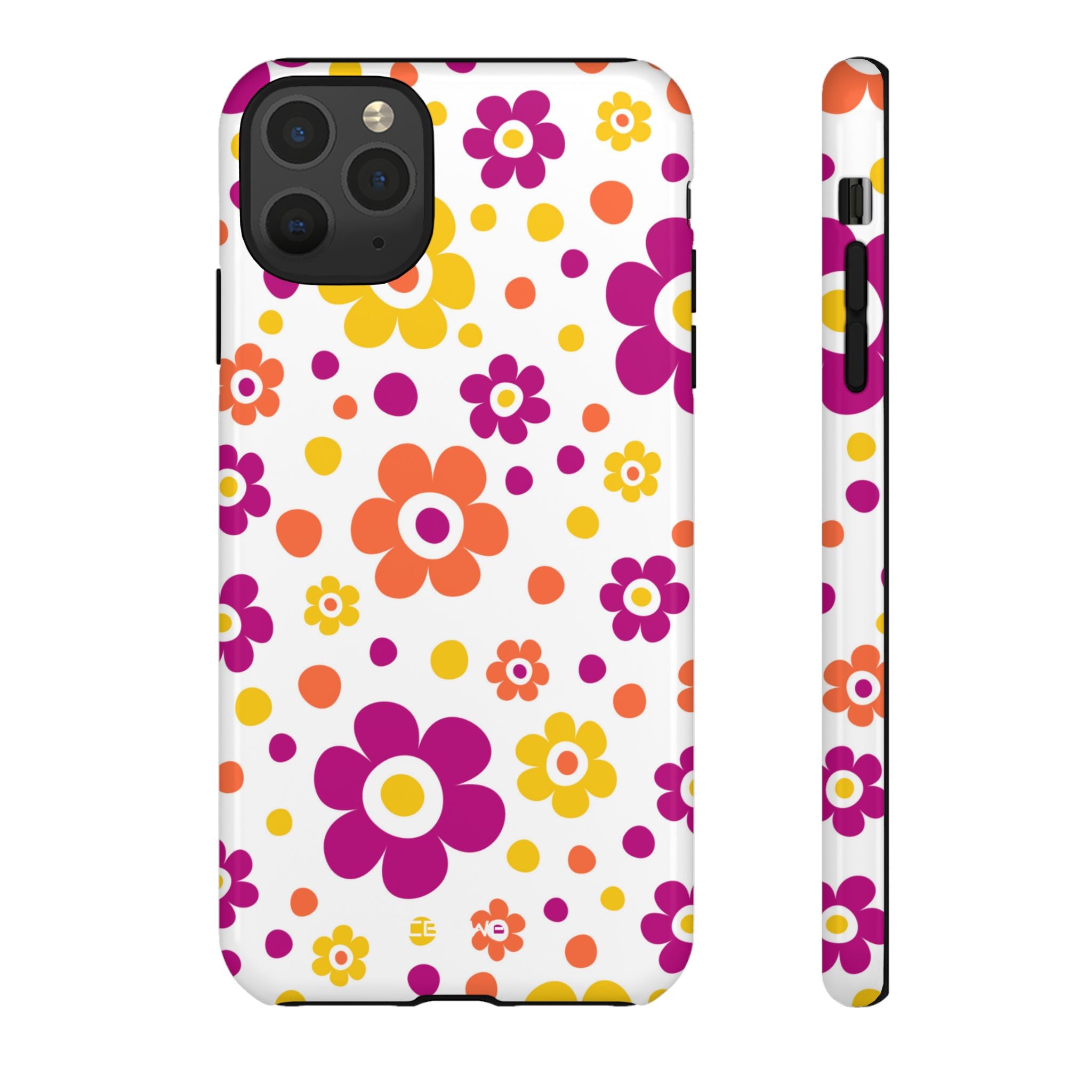 Retro Floral Playfulness - iPhone Case