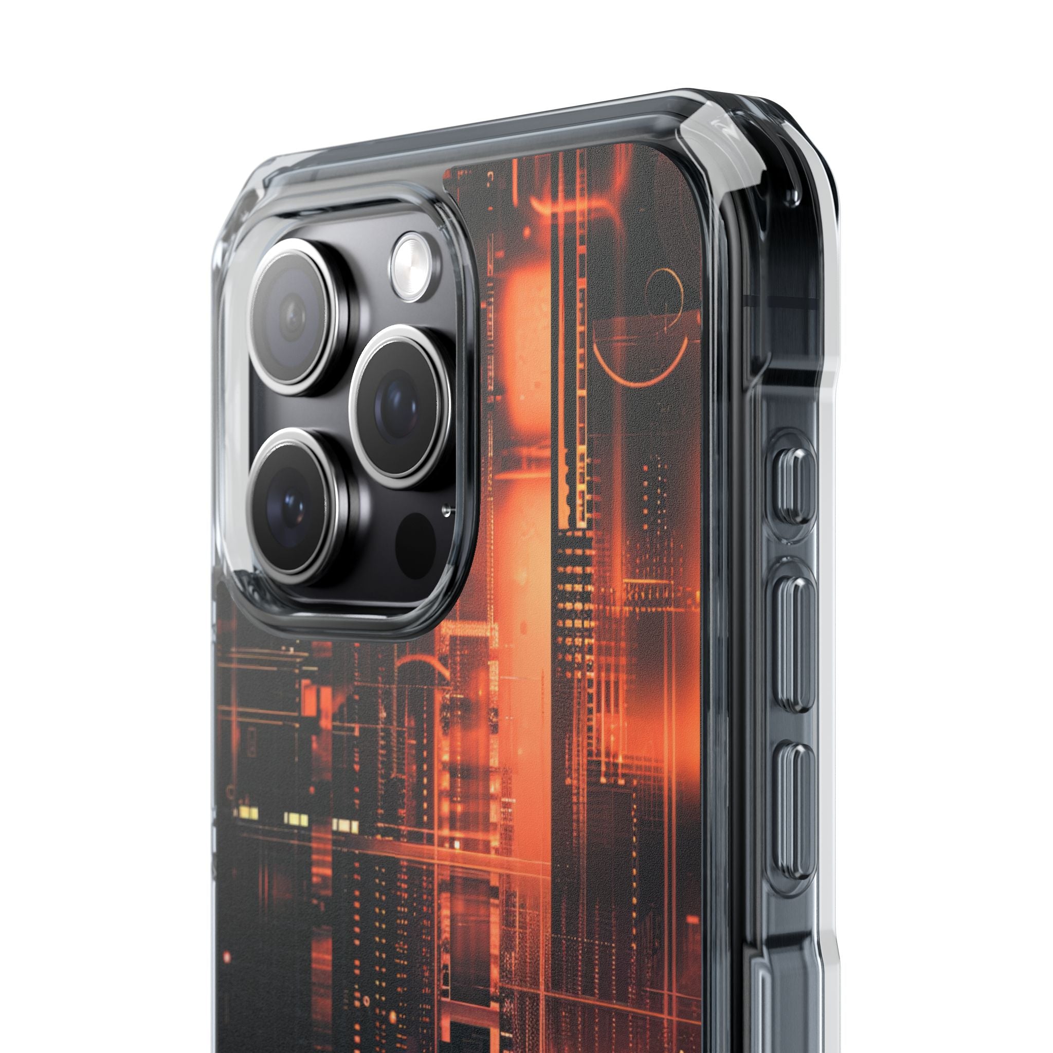 Neon Circuit Dreams iPhone 15 - Impact Clear+