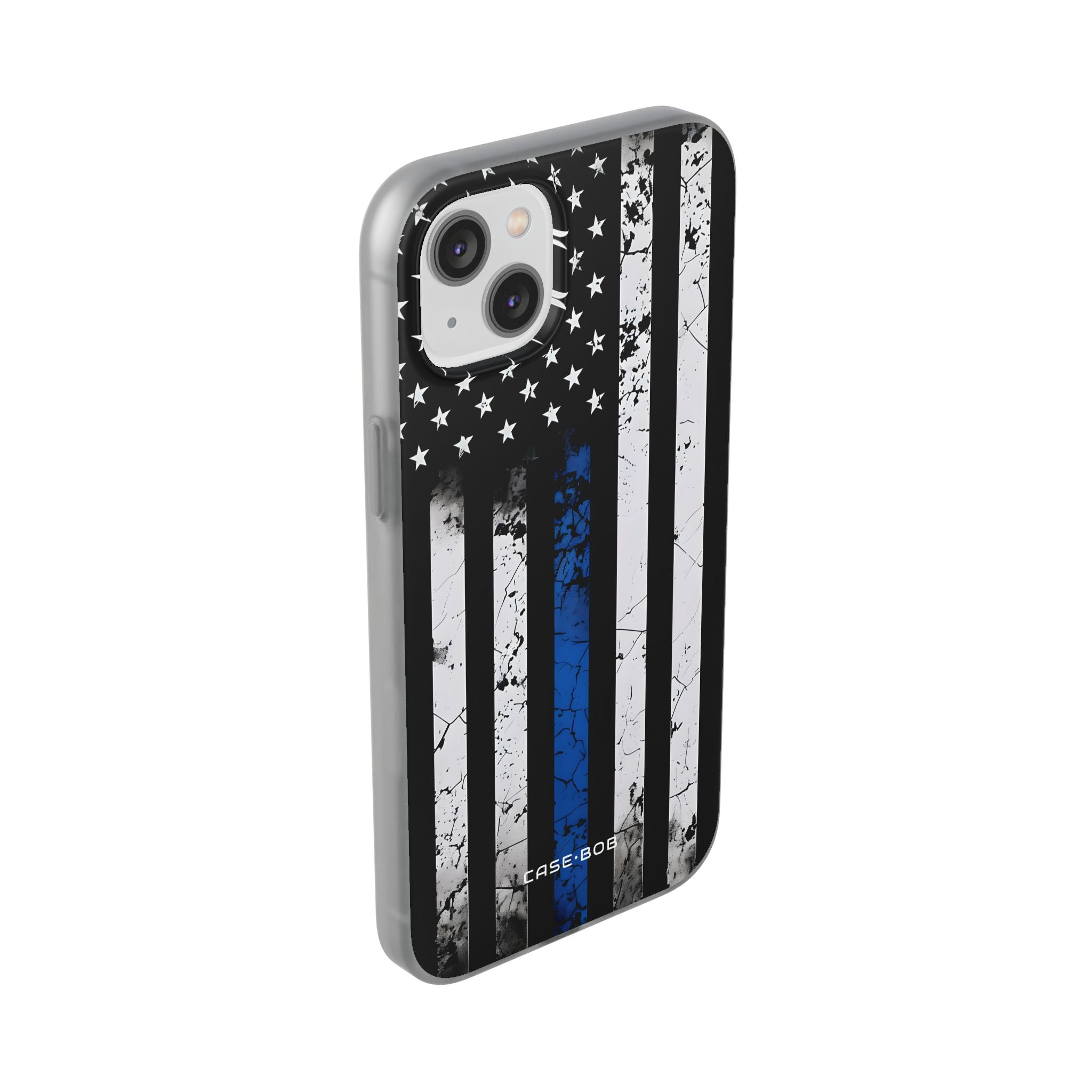 Blue Stripe Flag iPhone 14 Plus Case - Soft