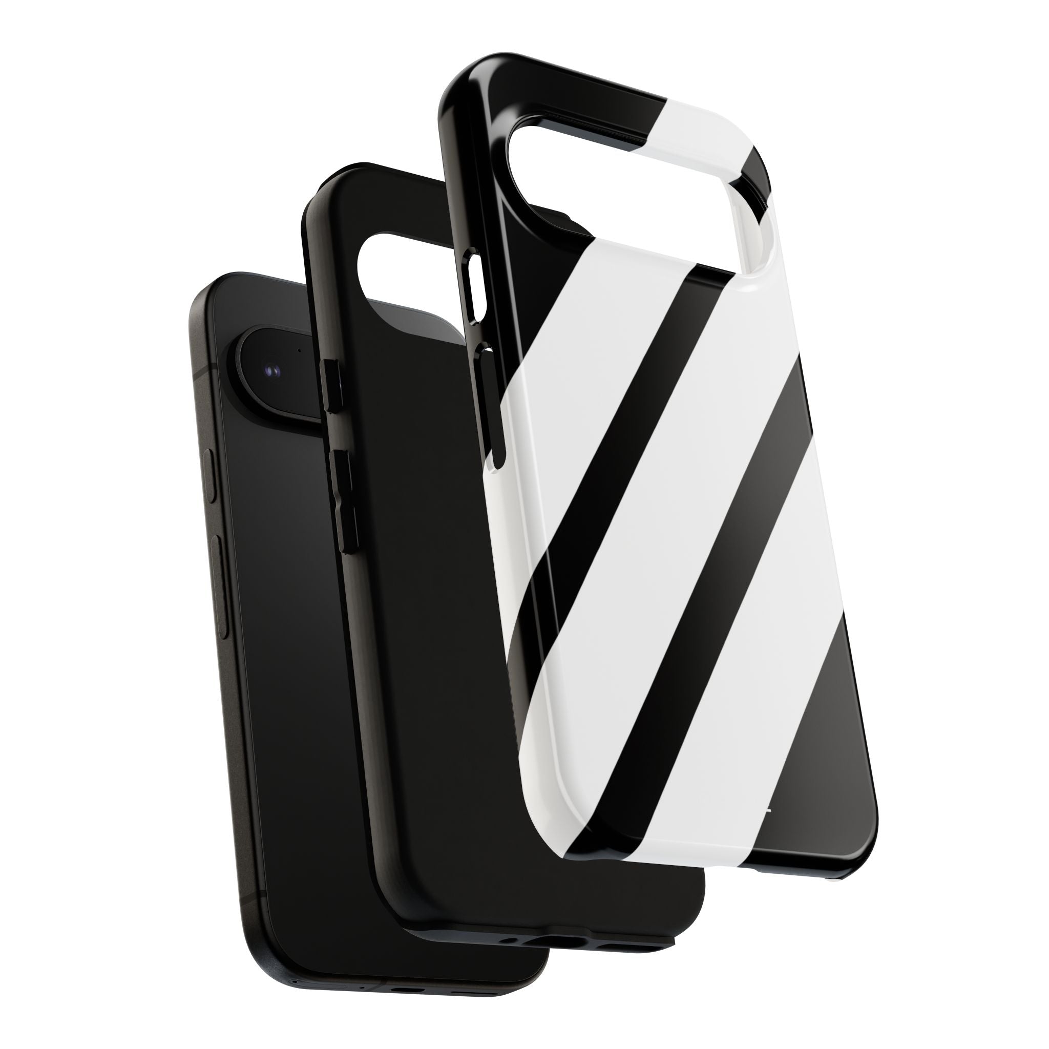 Monochrome Diagonal Symmetry - Google Pixel Case