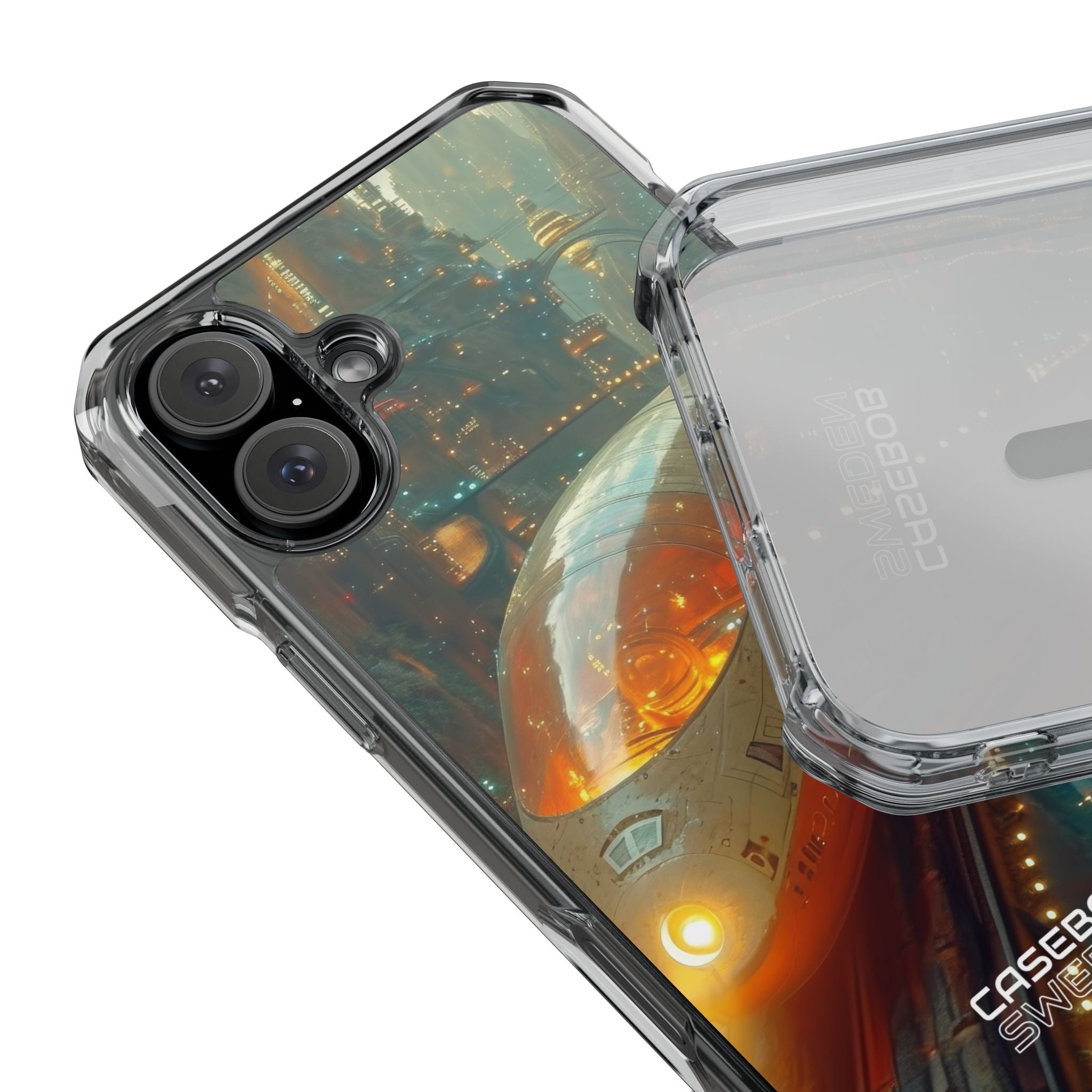 Futuristic Train Odyssey iPhone 16 - Impact Clear+