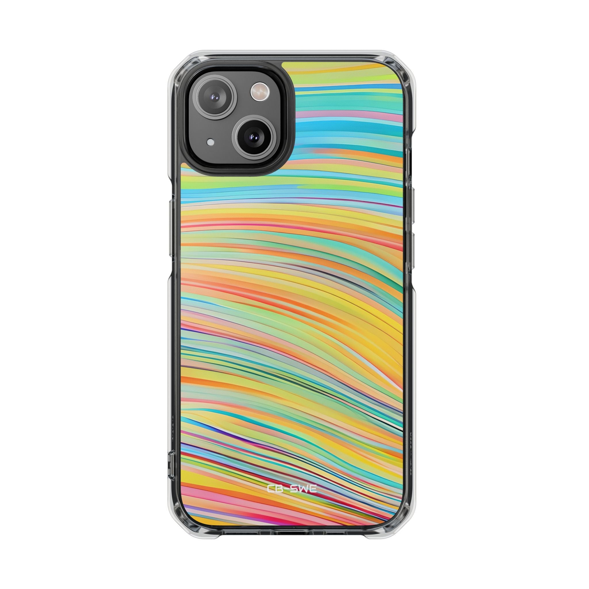 Vibrant Rhythmic Waves iPhone Case - Impact