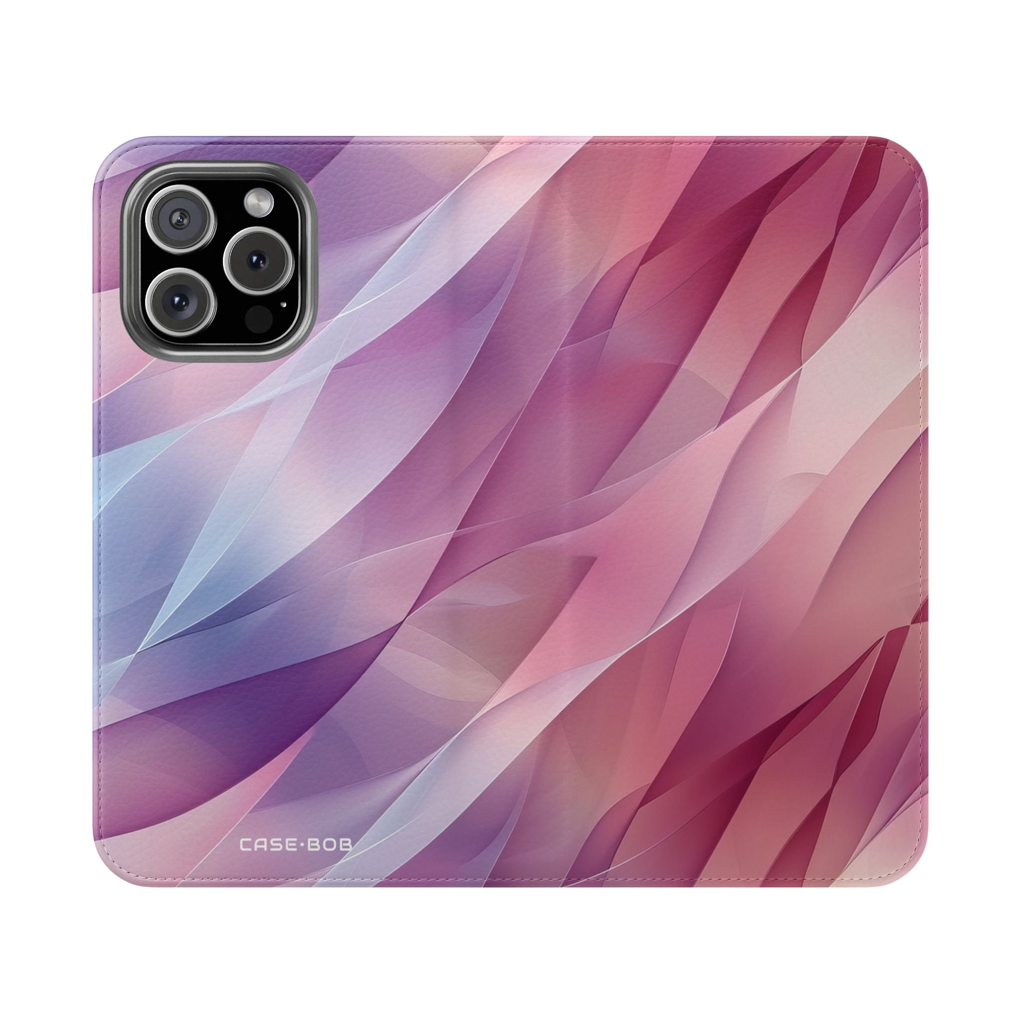 Pink Leafwave - iPhone 16 Max Case - Wallet