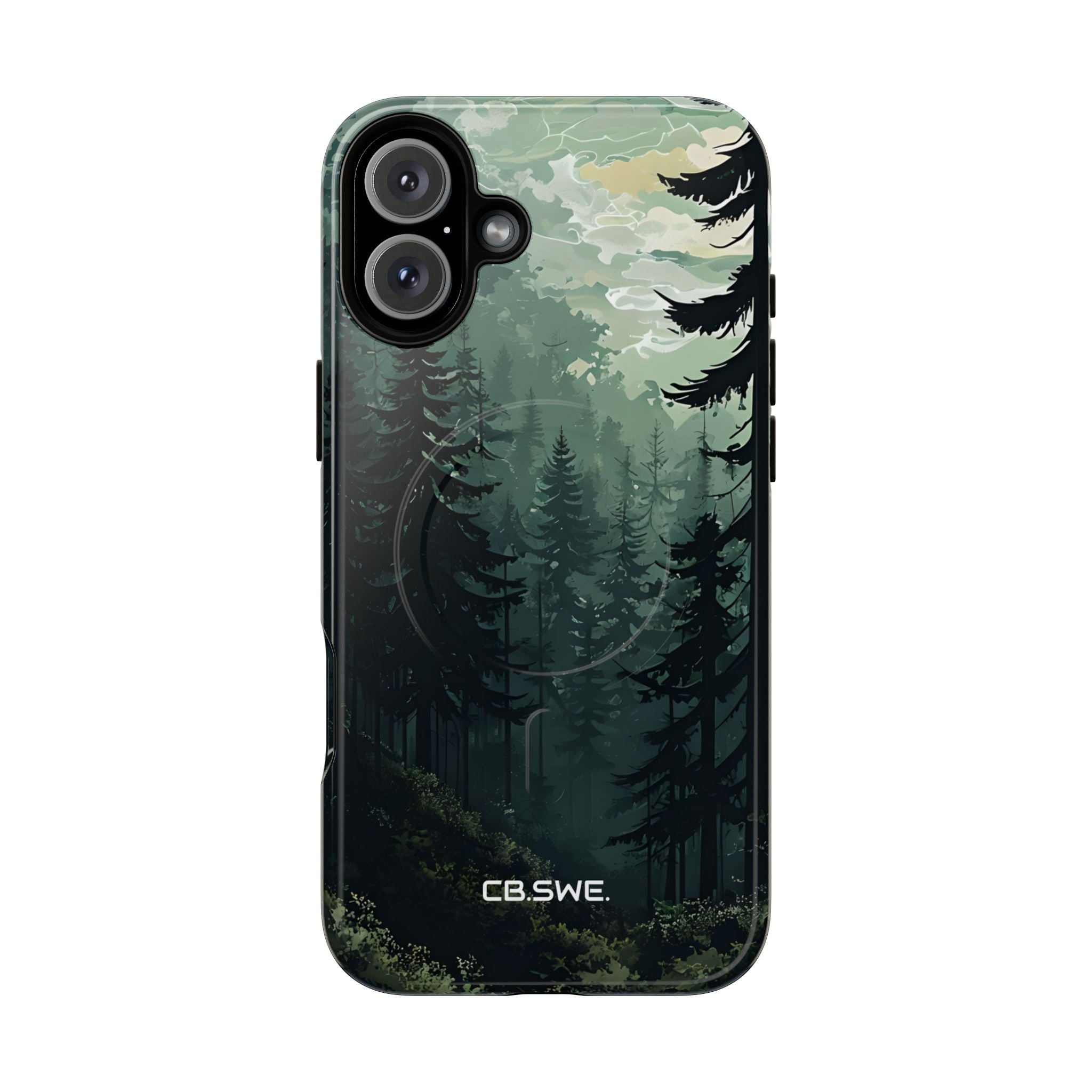 Serene Forest Landscape Phone Cover iPhone 16 - Tough+