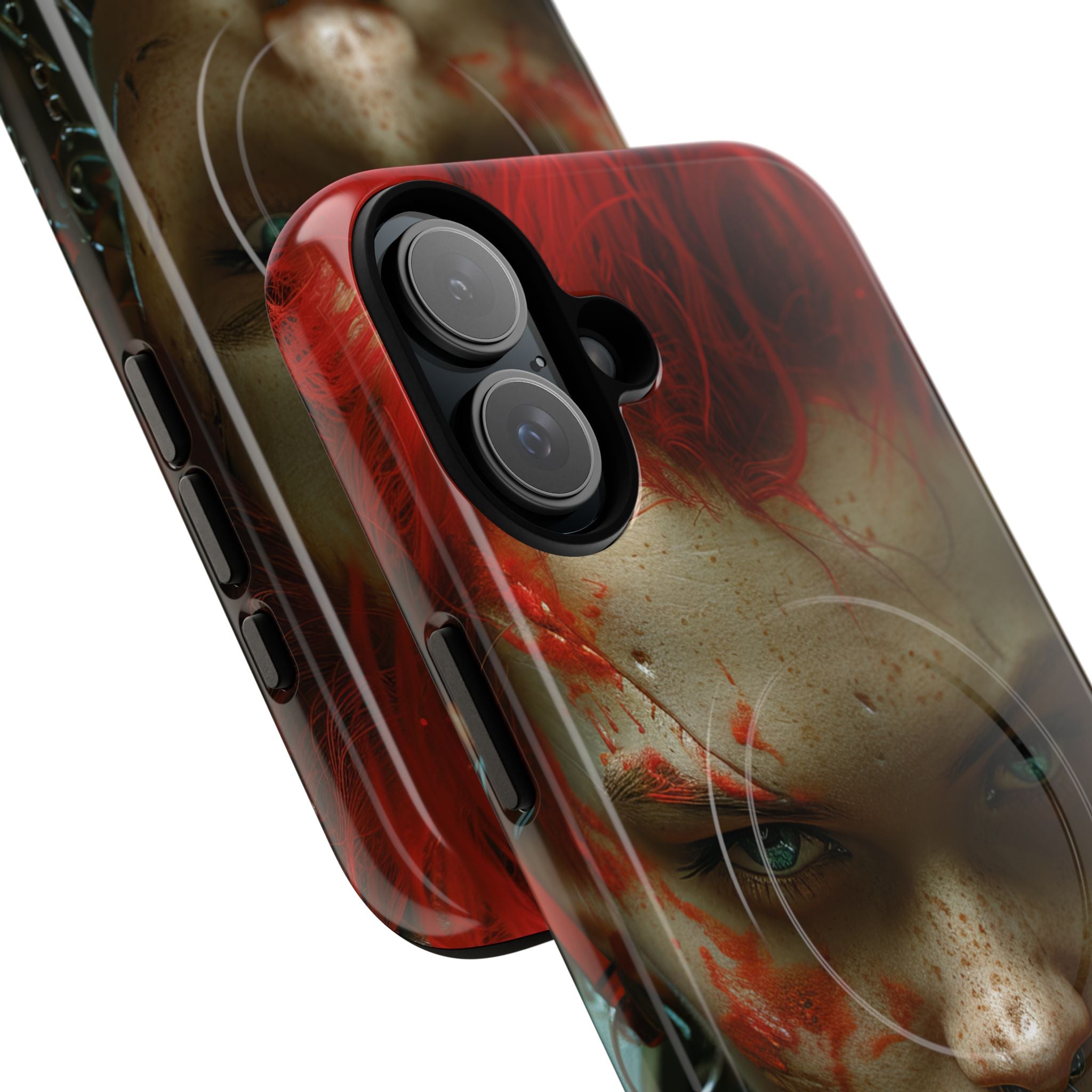 Red Spike Gaze iPhone 16 Plus Case - Tough+