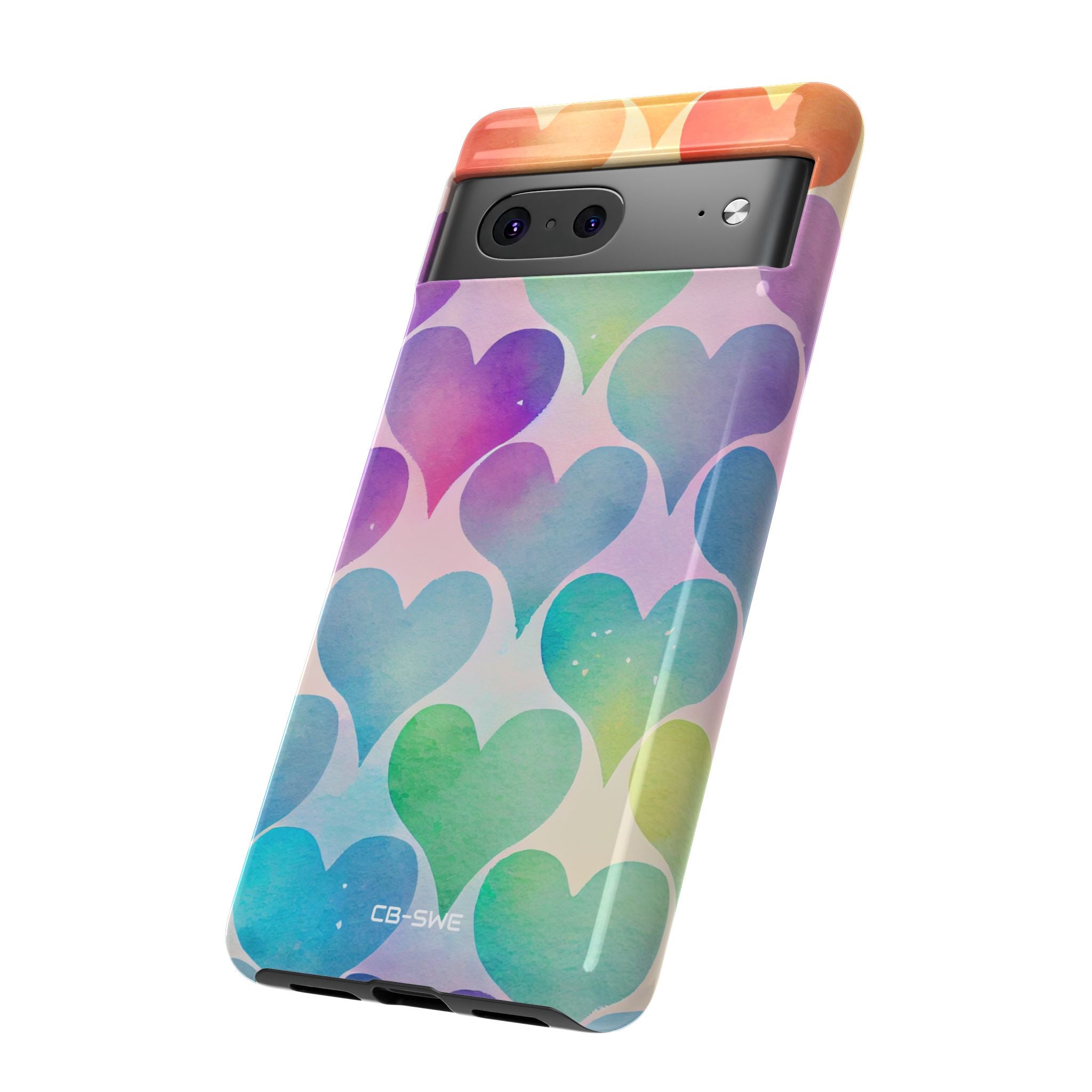 Watercolor Heart Symphony - Google Pixel Case