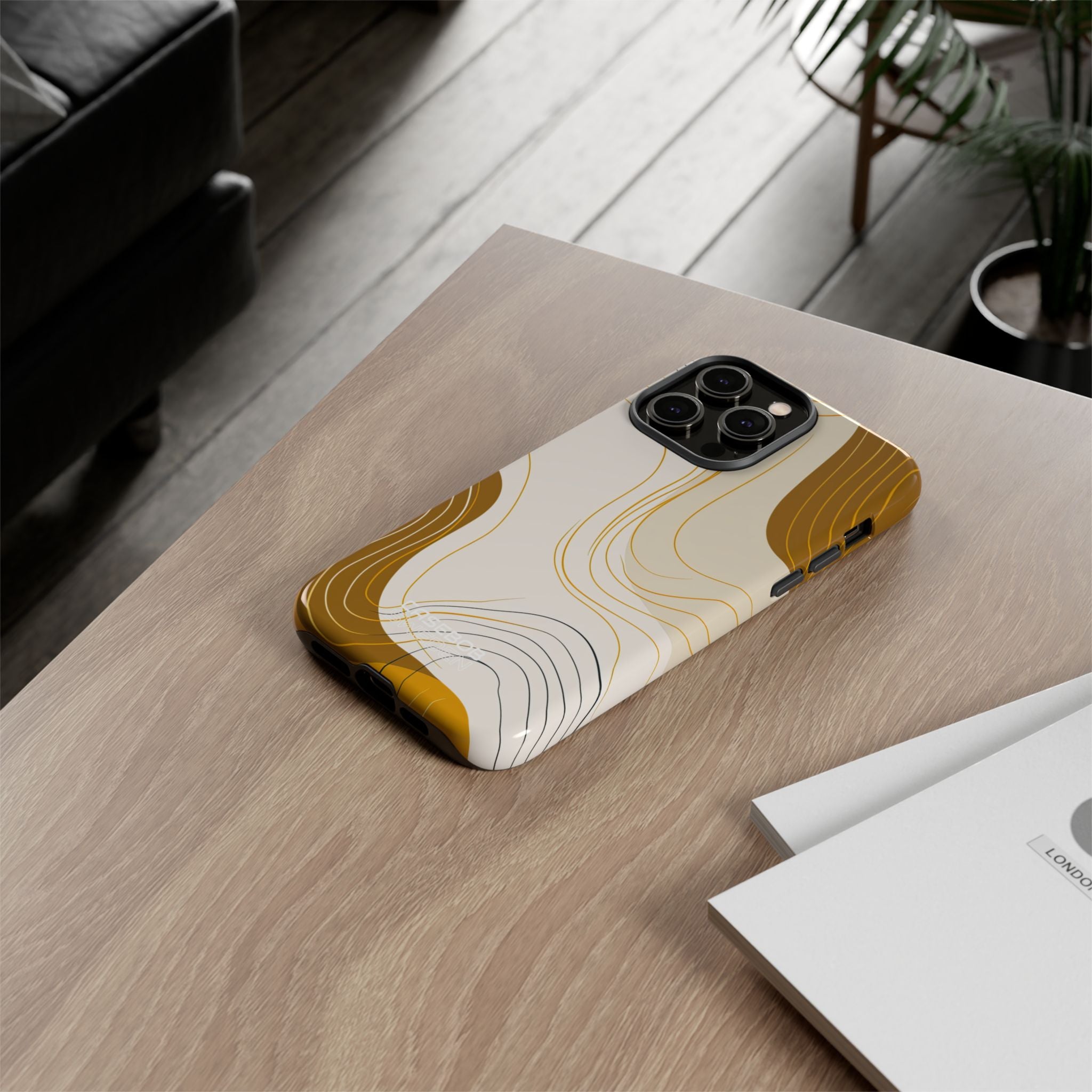 Linee Dorate Fluide iPhone 14 - Tough