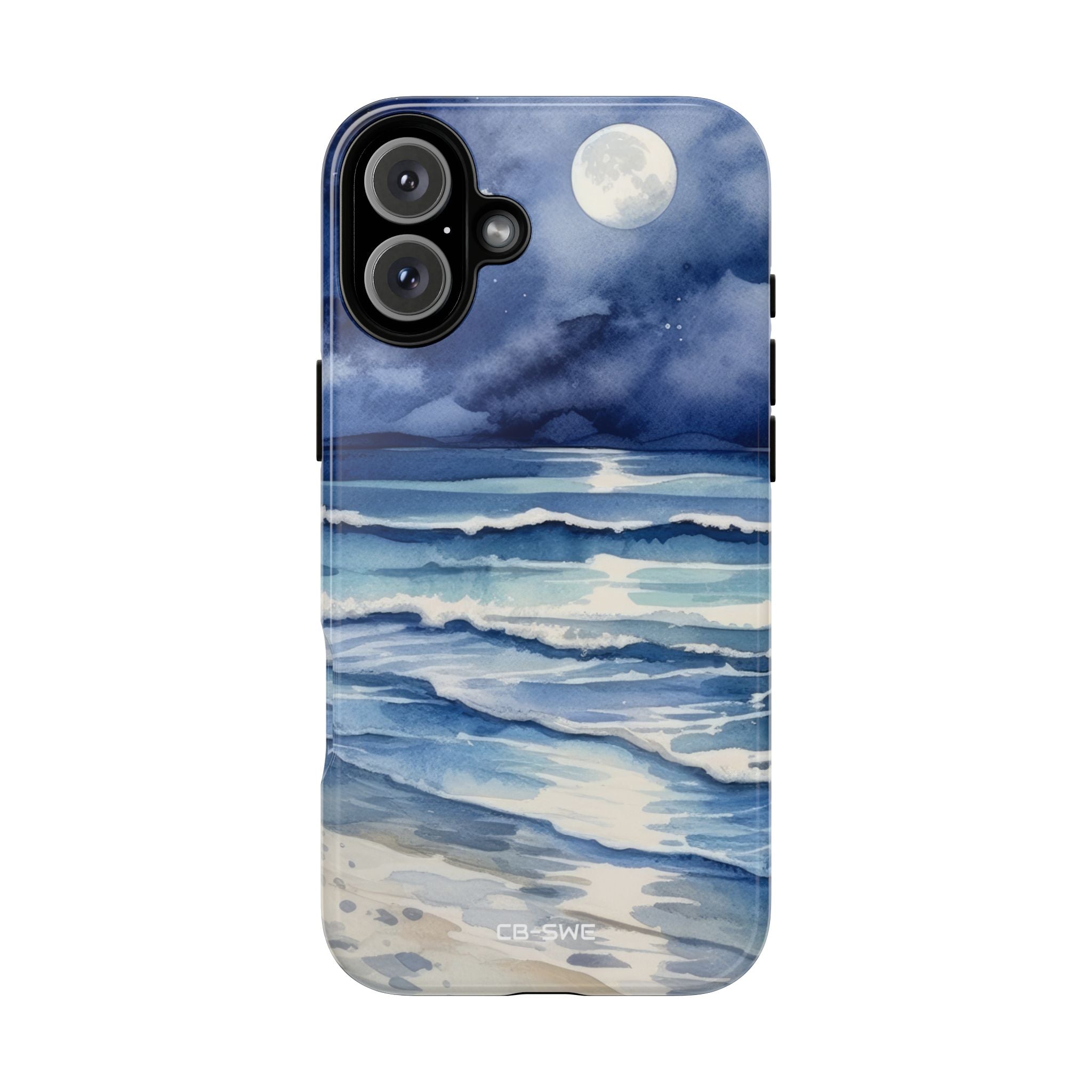 Moonlight Reflects Waves - iPhone Case