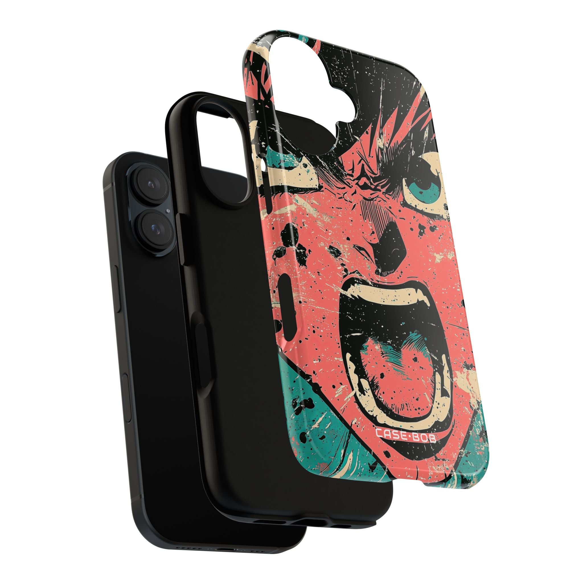 Screaming Face Pink iPhone 16 Plus Case - Tough