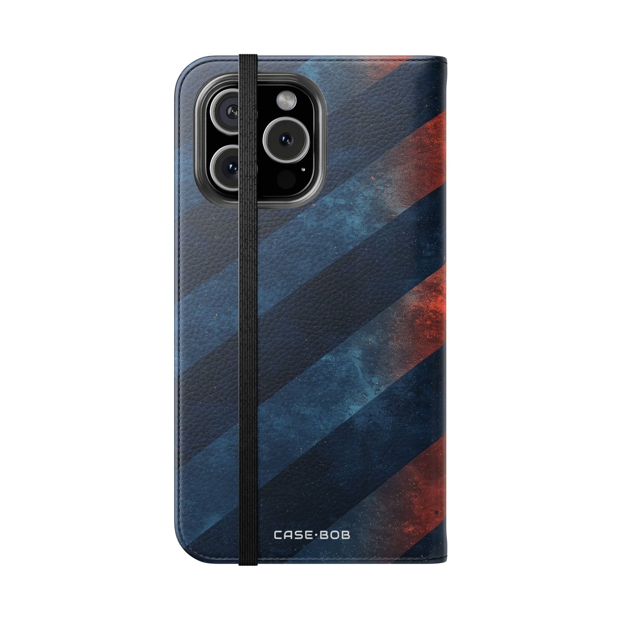 Diagonal Stripes Blaze - iPhone 16 Max Case - Wallet