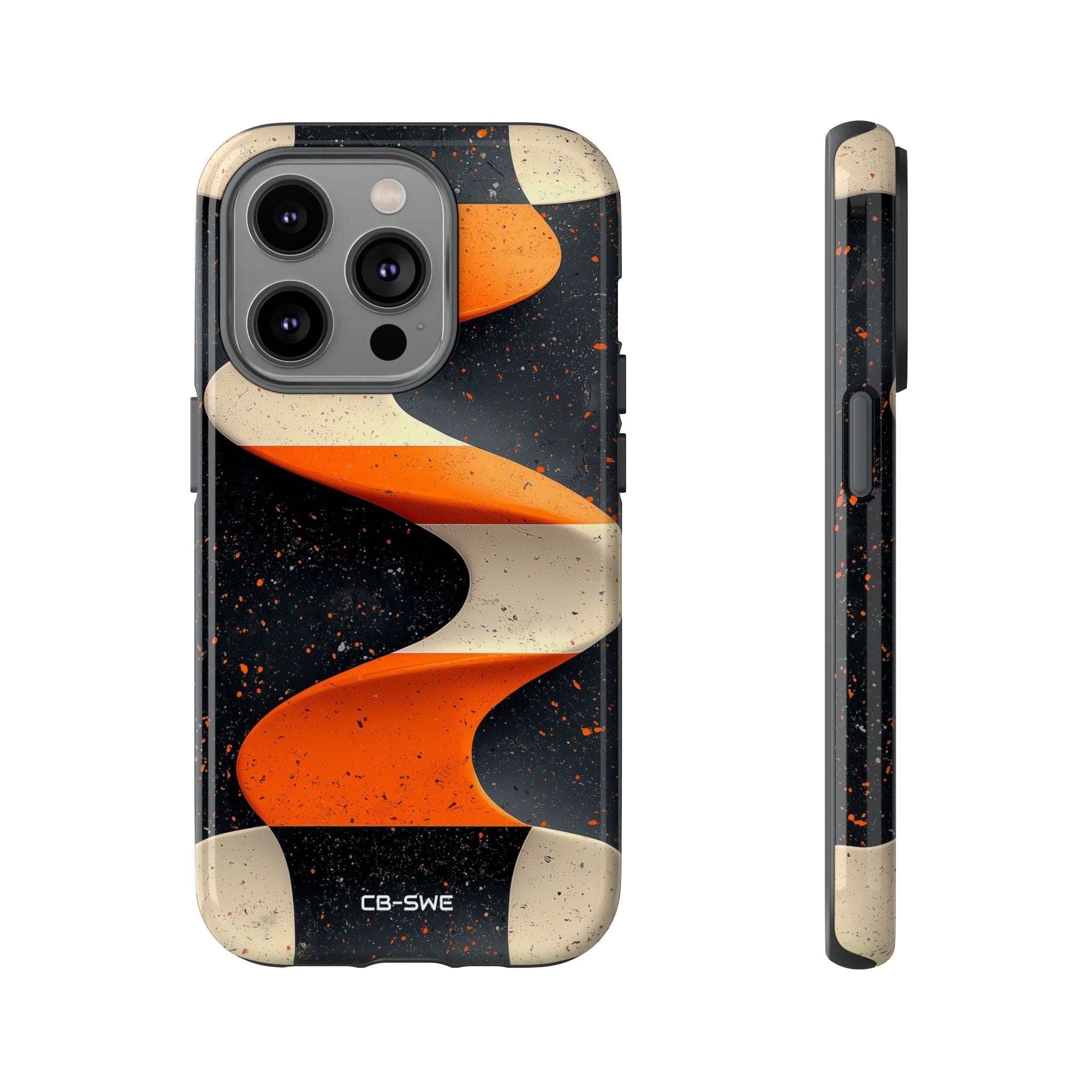 Orange Waves Flow - iPhone Case