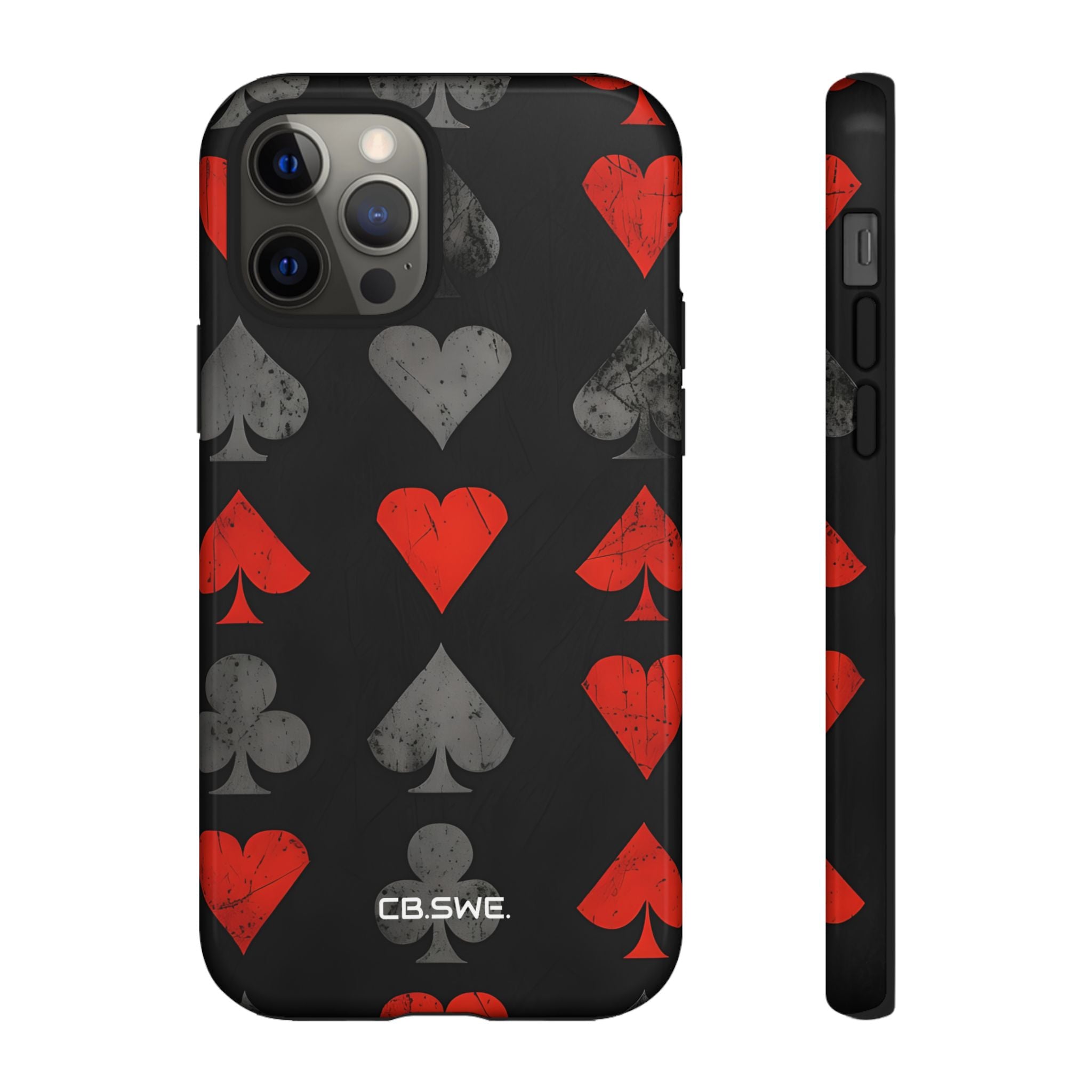 Playing Card Suits Gothic Flair iPhone 12 - Tough