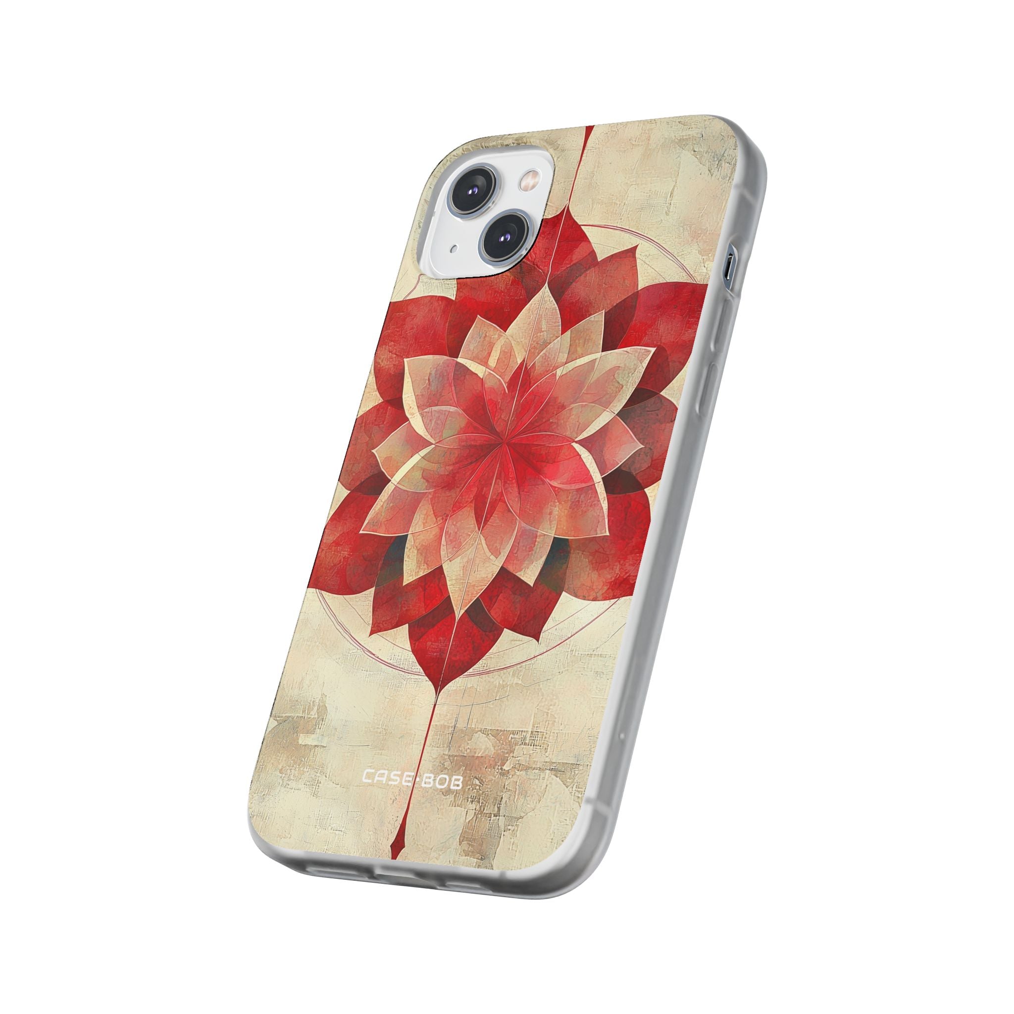 Crimson Bloom iPhone 14 Plus Case - Soft