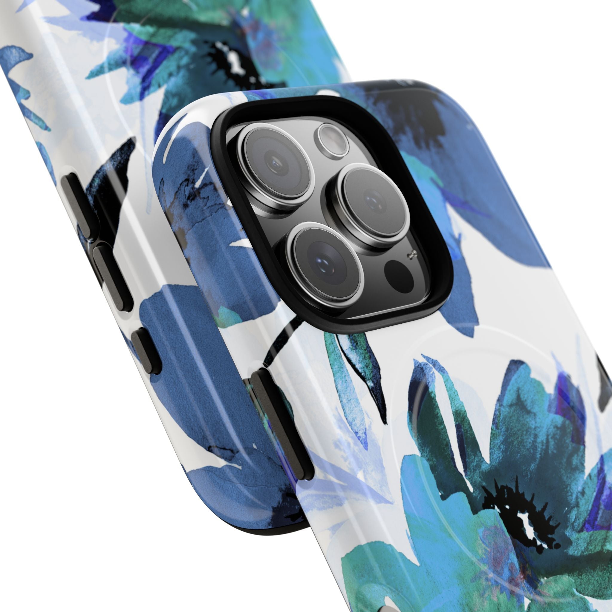 Blue Blossom Radiance iPhone 16 Pro Case - Tough+