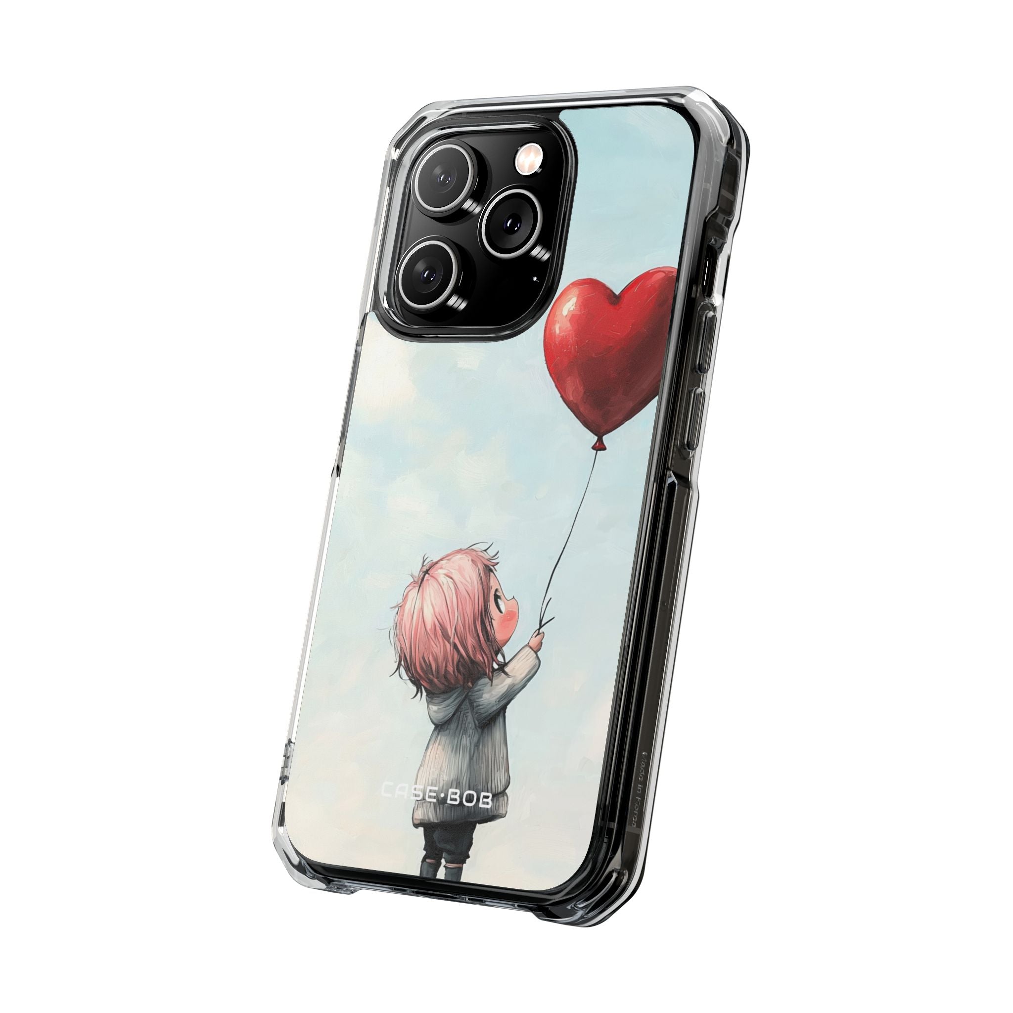 Heart Balloon Glow iPhone 14 Pro Case - Impact