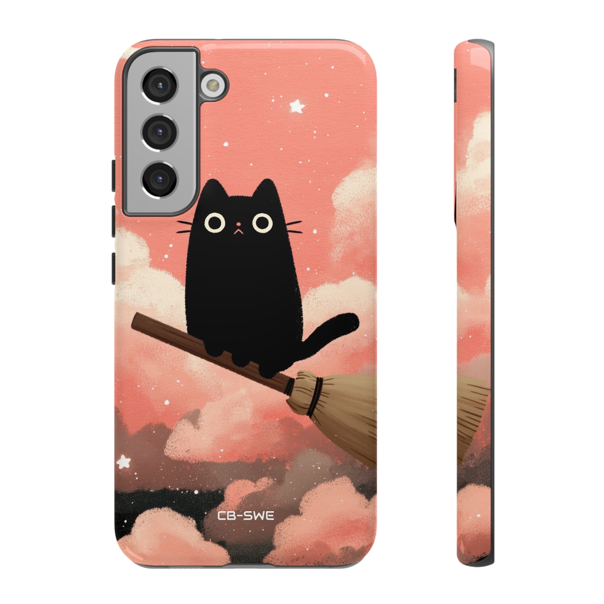 Cat Rides Broom - Samsung Case