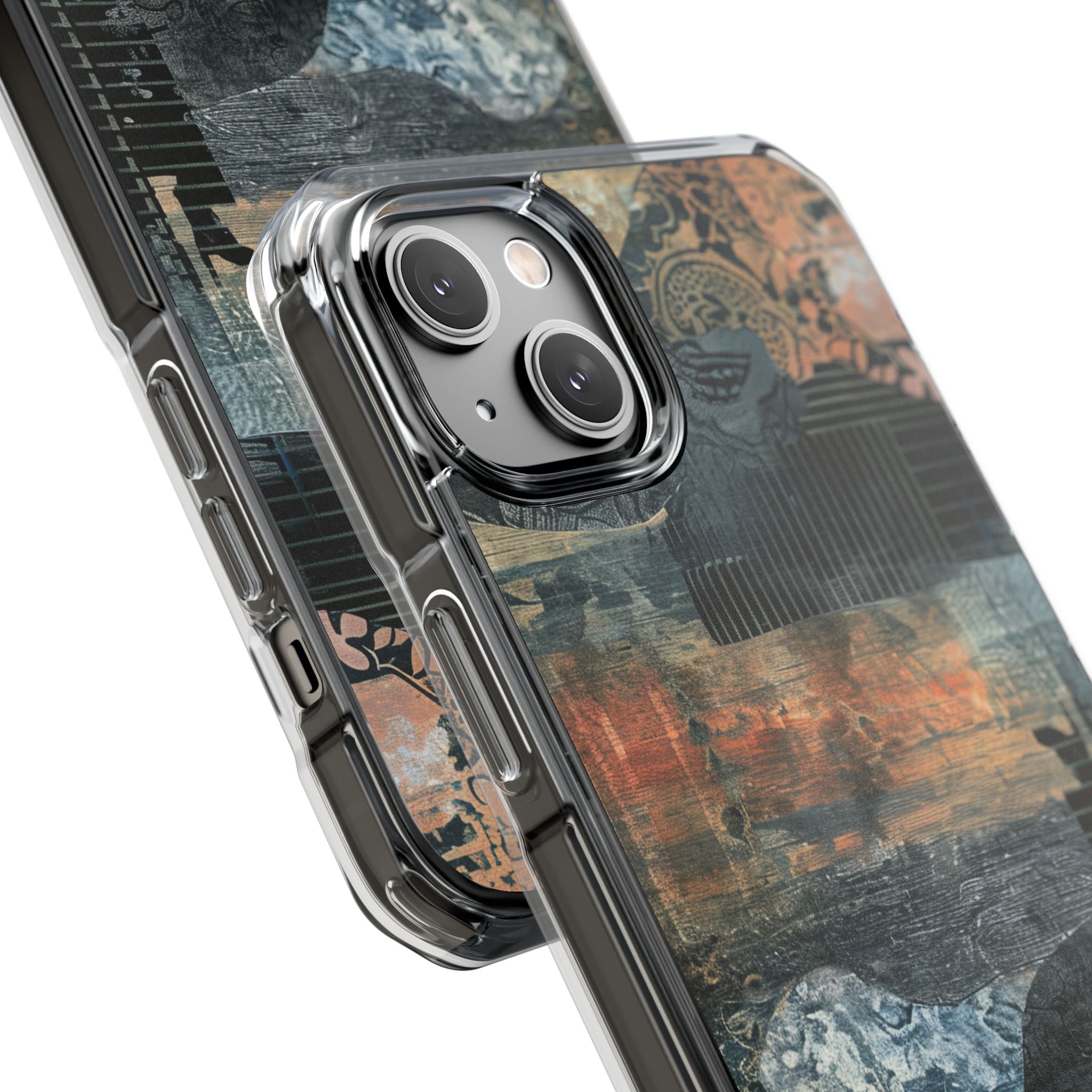 Rust Bloom Tangle iPhone 14 - Impact Clear+