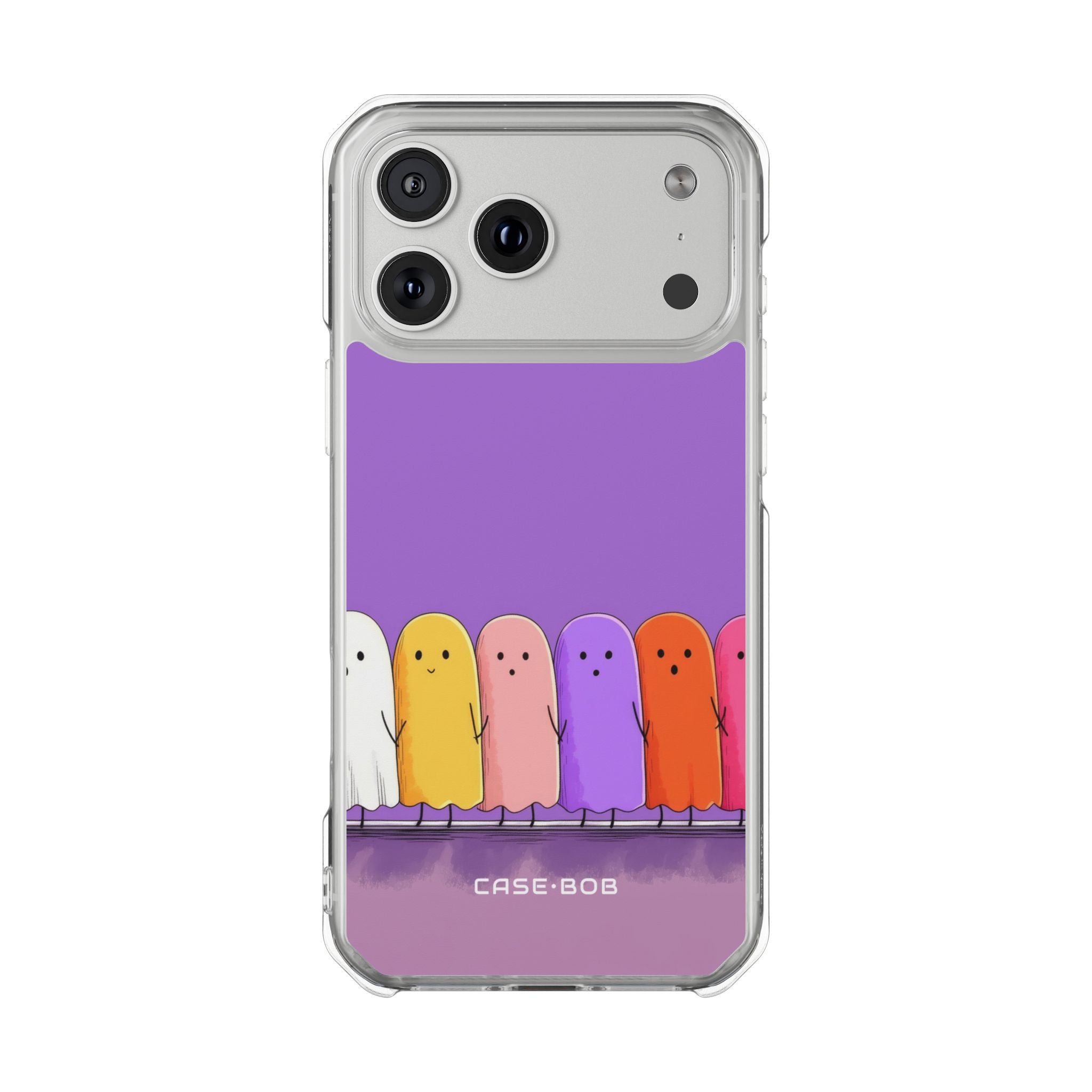 Ghostly Row Purple iPhone 17 Pro Max Case - Impact