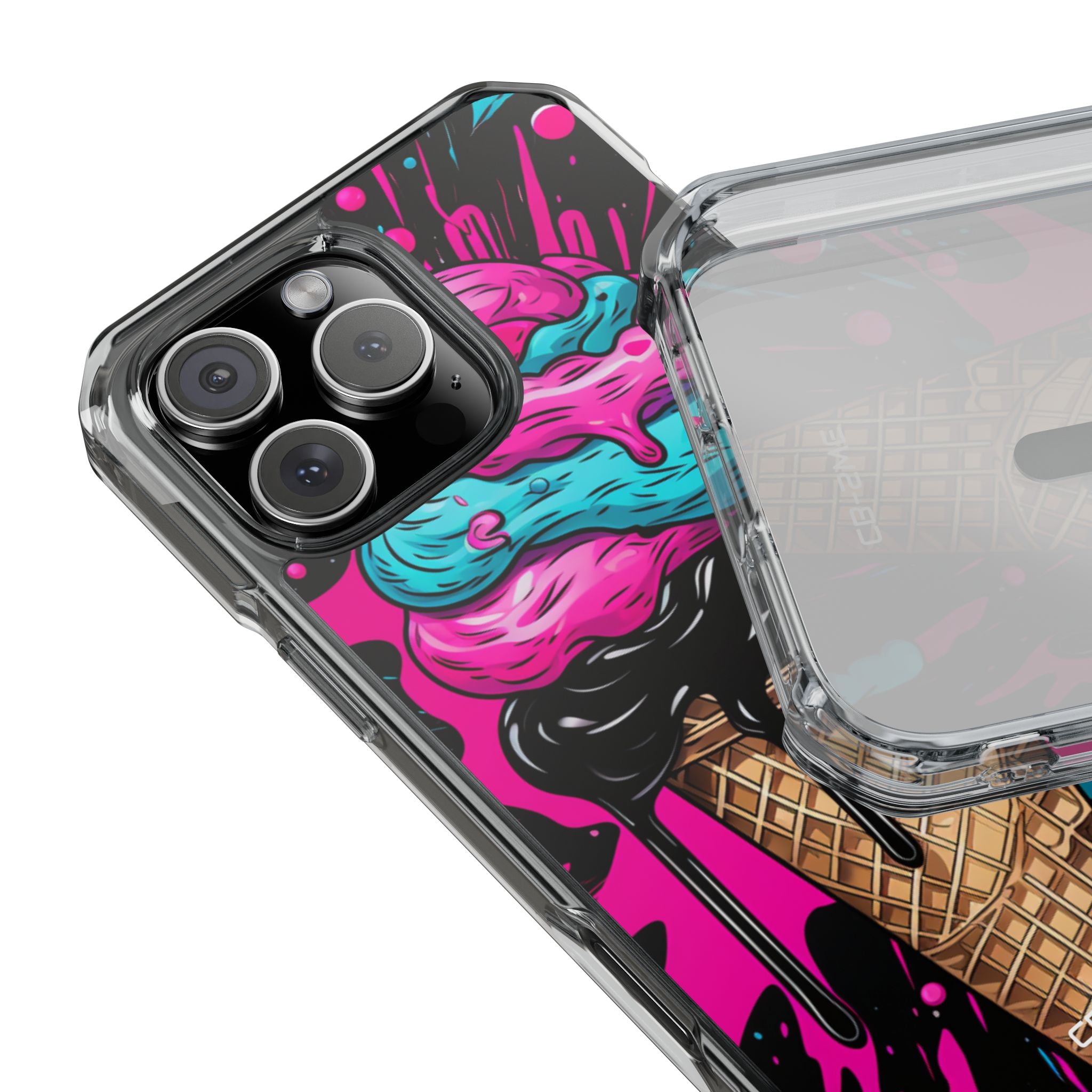 Neon Ice Cream Burst iPhone Case - Impact