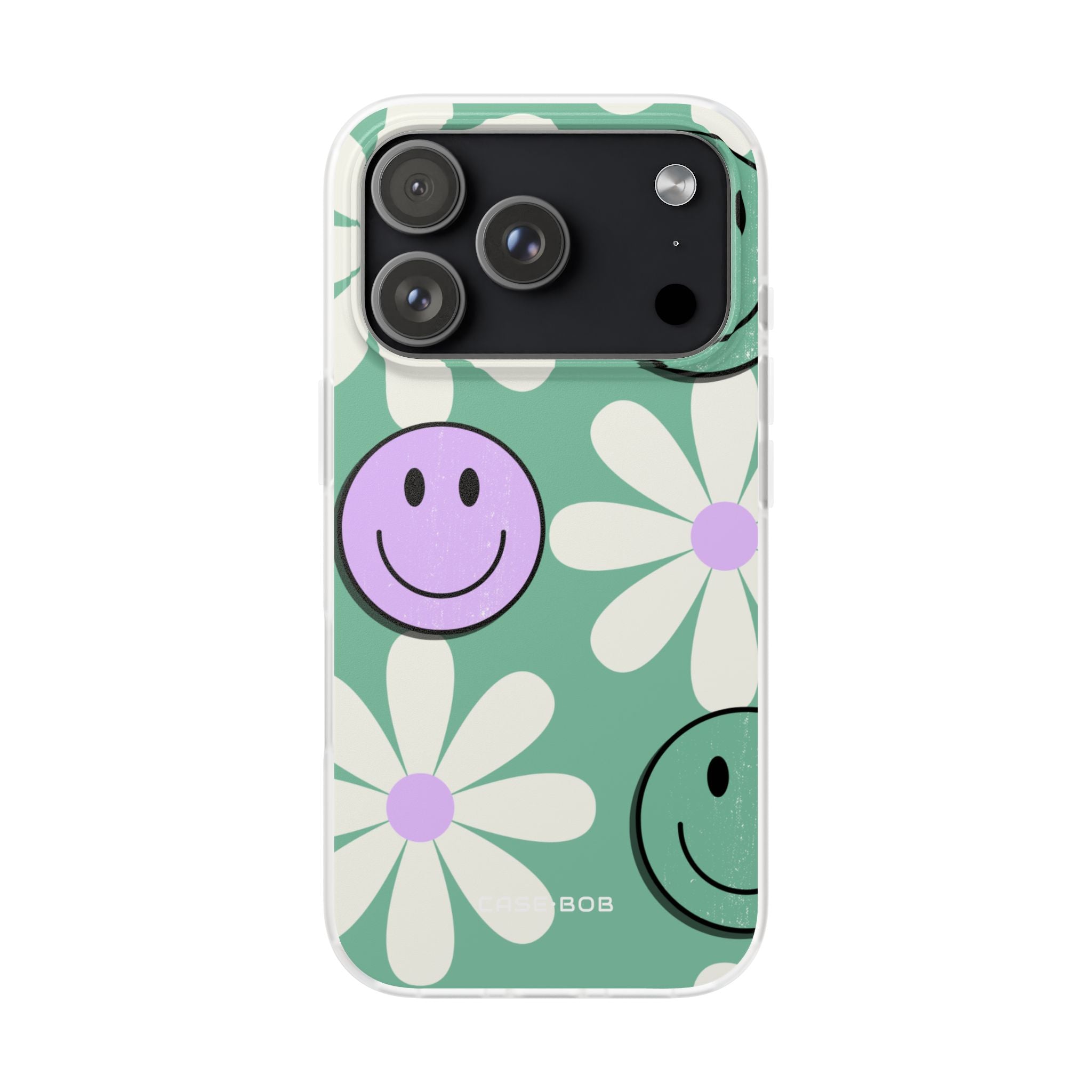 Smiley Daisy Glow iPhone 17 Pro Case - Soft