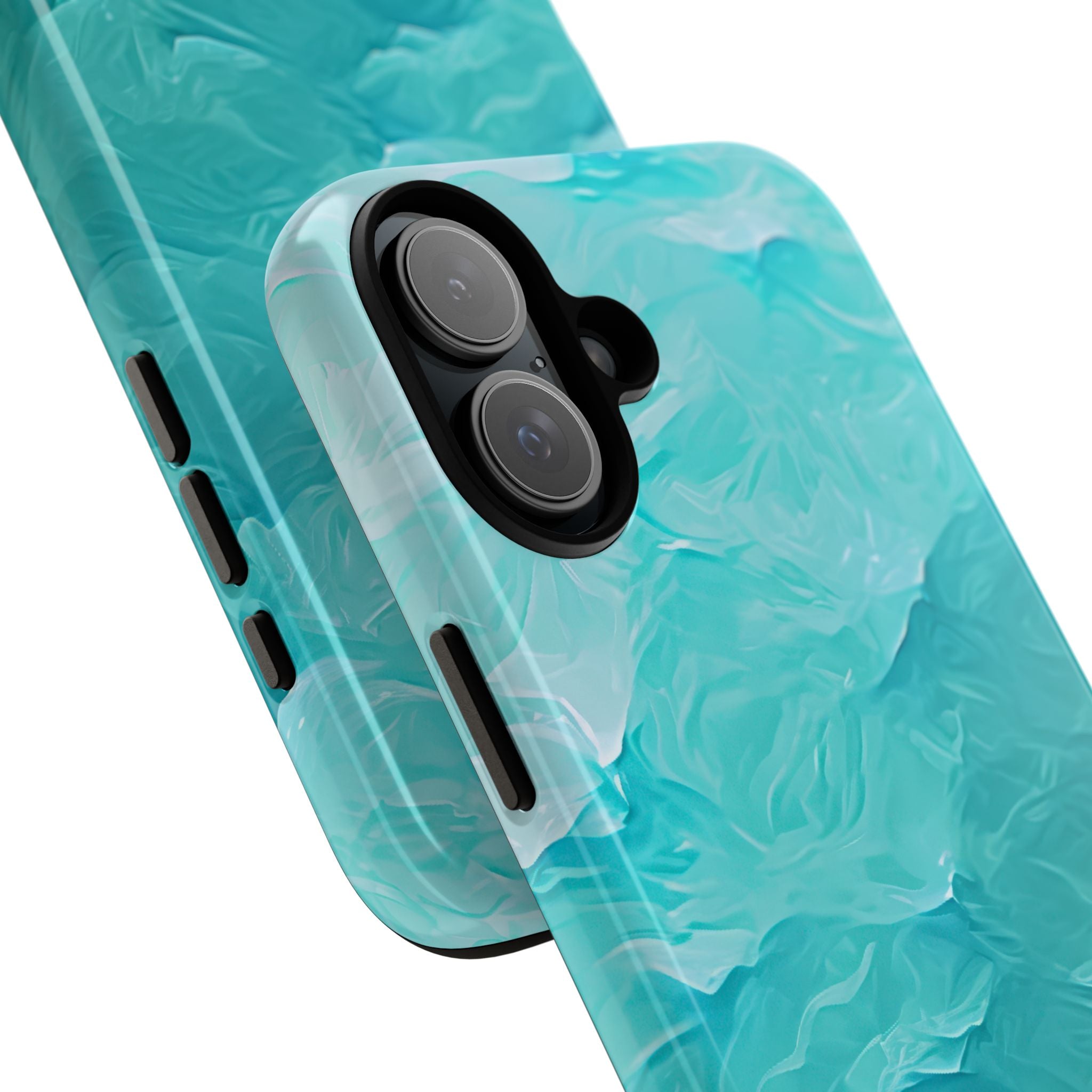 Soothing Aqua Currents iPhone 16 - Tough
