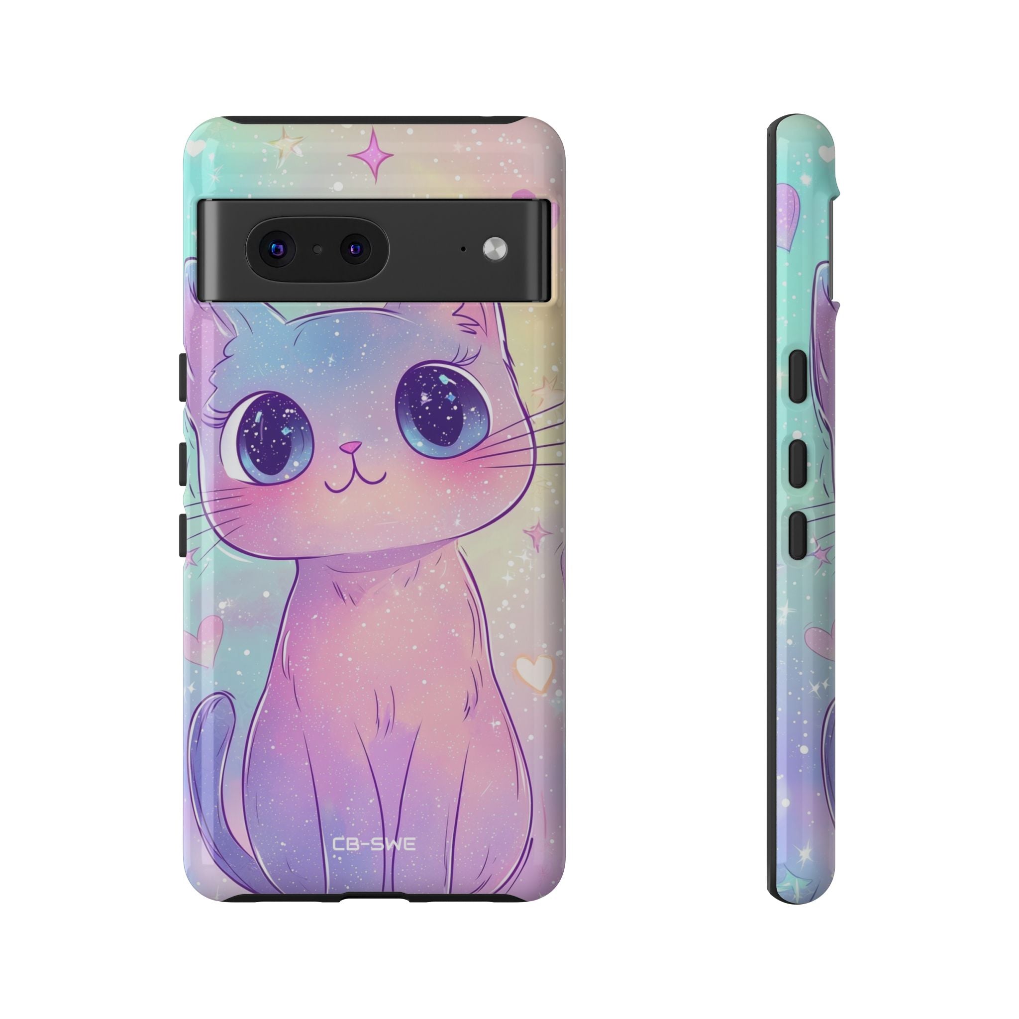 Sparkling Cat Smiles - Google Pixel Case
