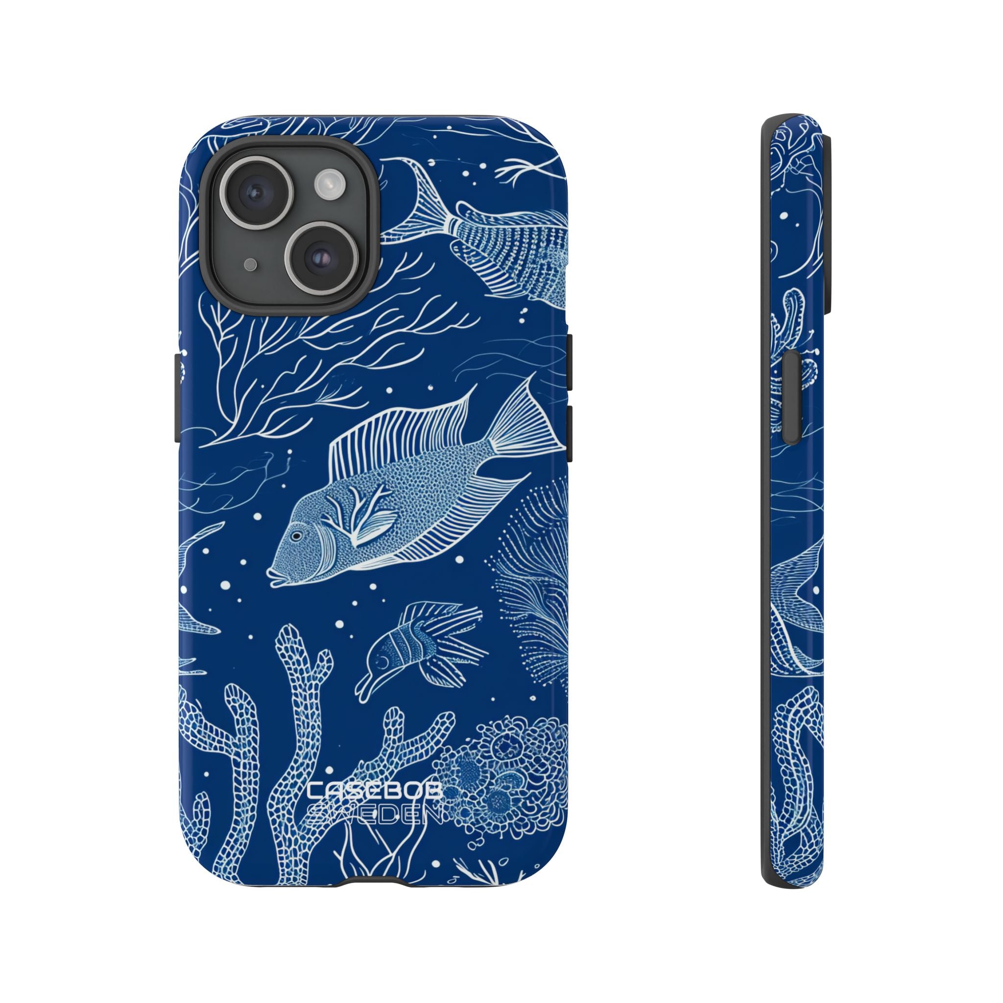 Blue Coral Garden iPhone 15 - Tough