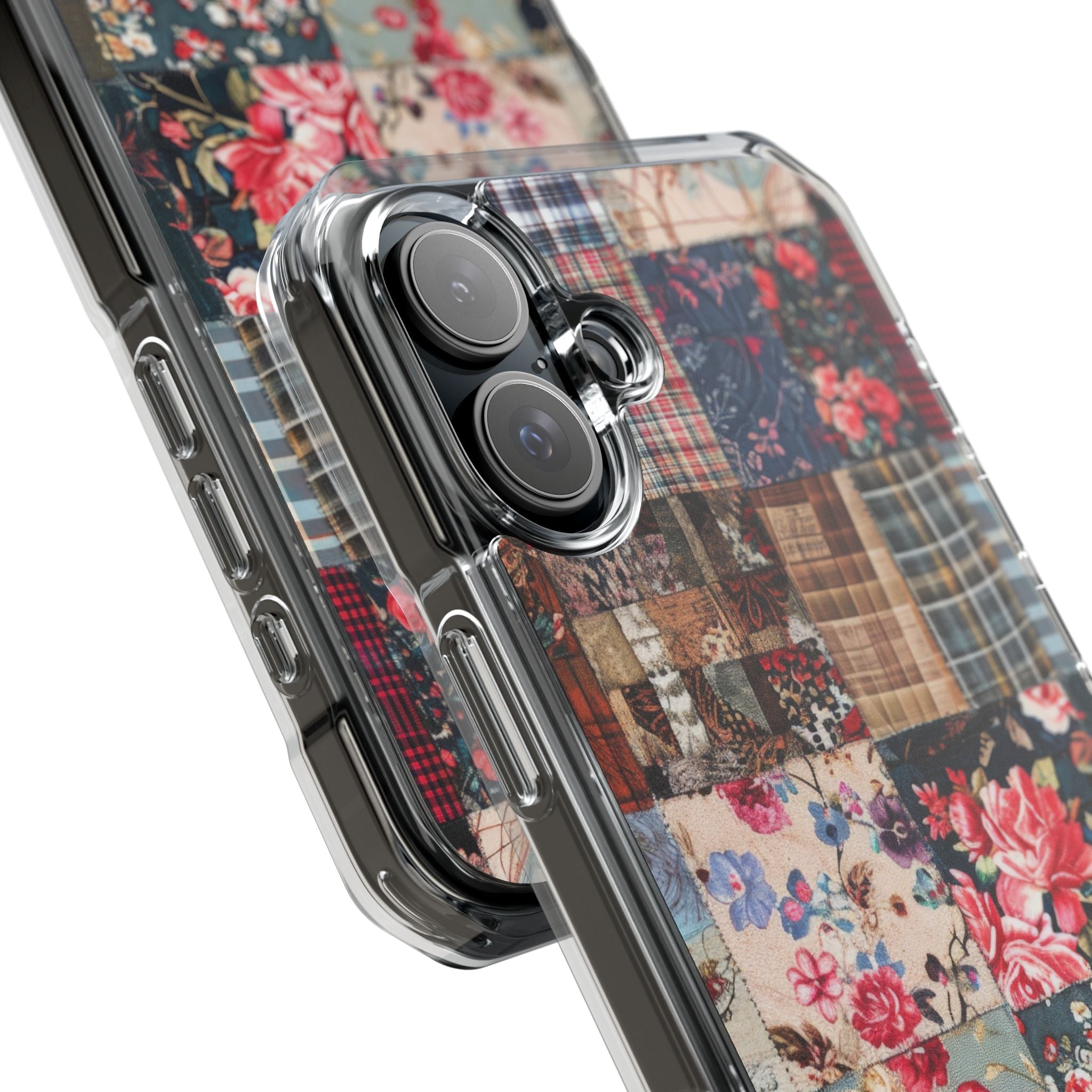 Patchwork Floral Quilt iPhone 16 - Impact Clear+