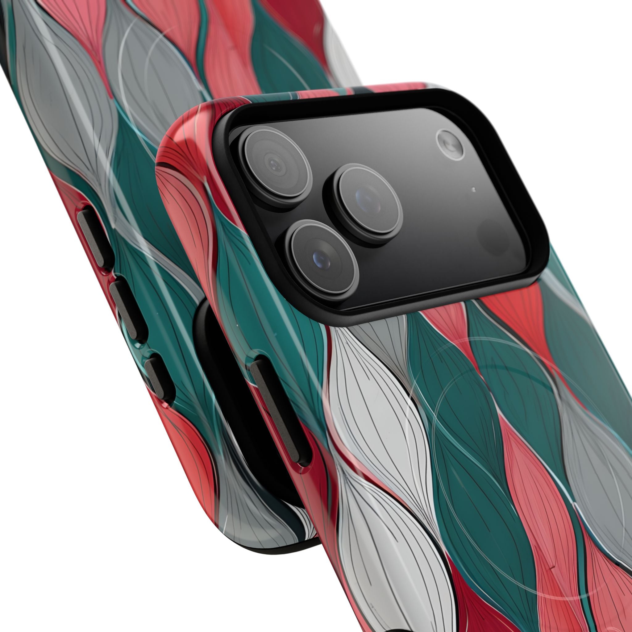 Leaf Cascade Teal iPhone 17 Pro Max Case - Tough+