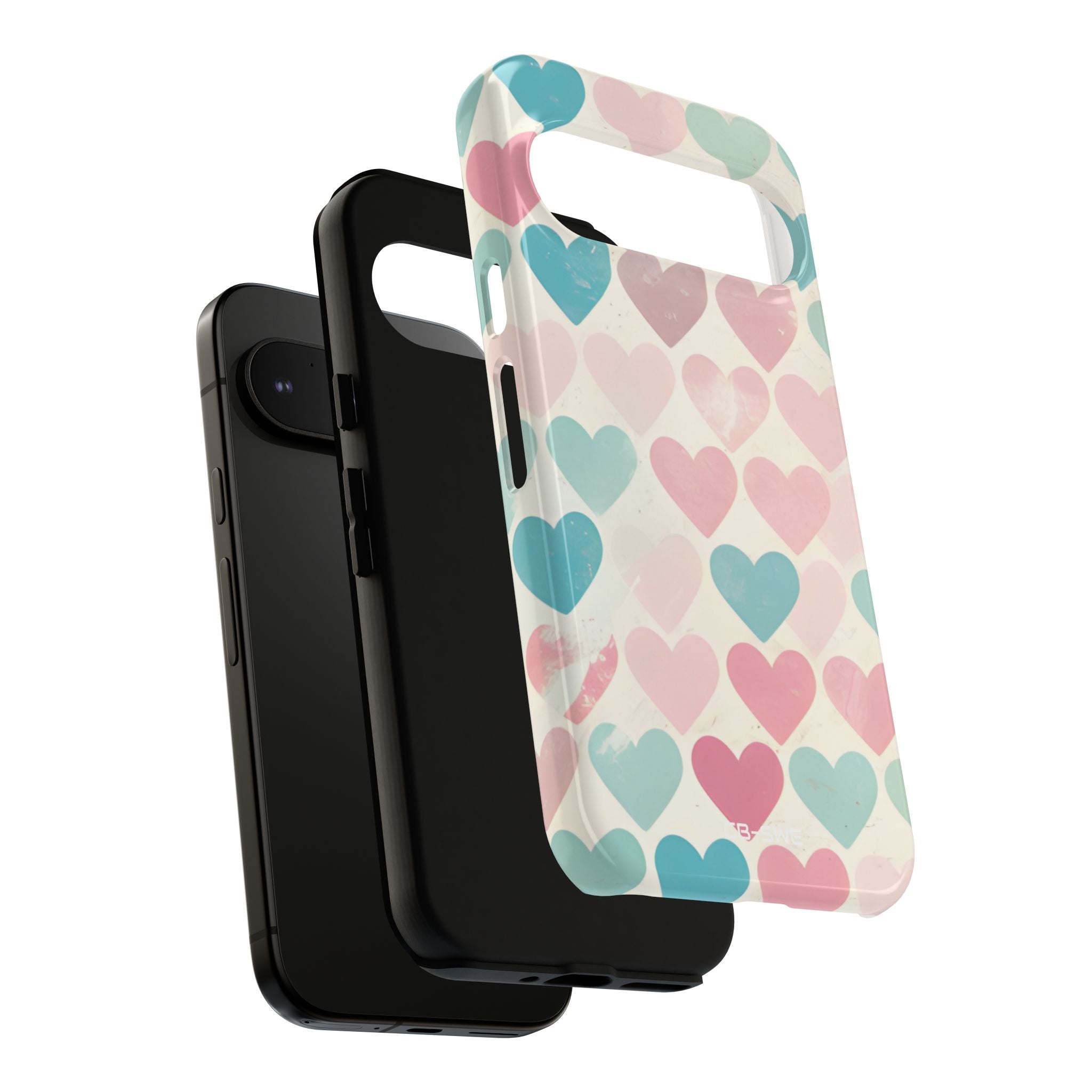 Retro Hearts Symmetry - Google Pixel Case