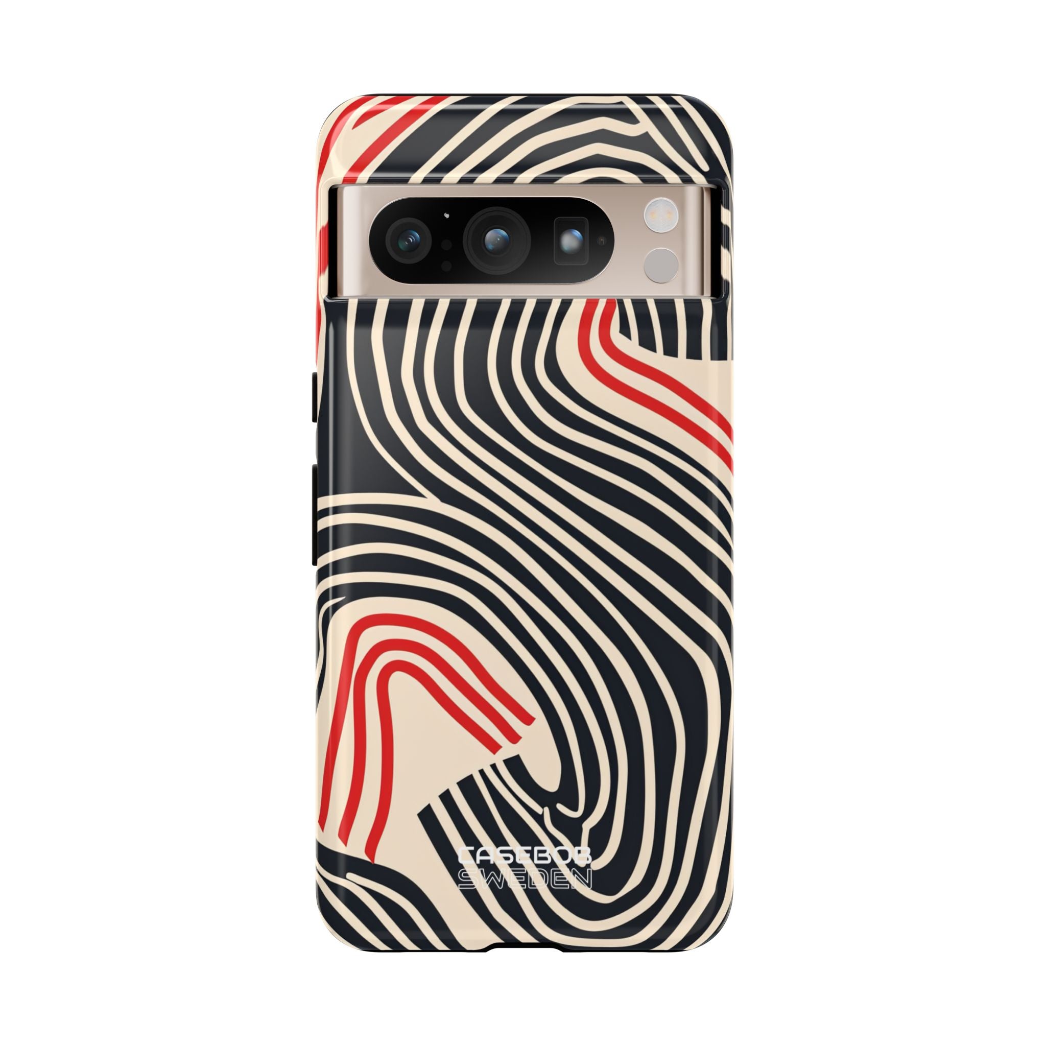 Wavy Red Flow Google Pixel 8 - Tough