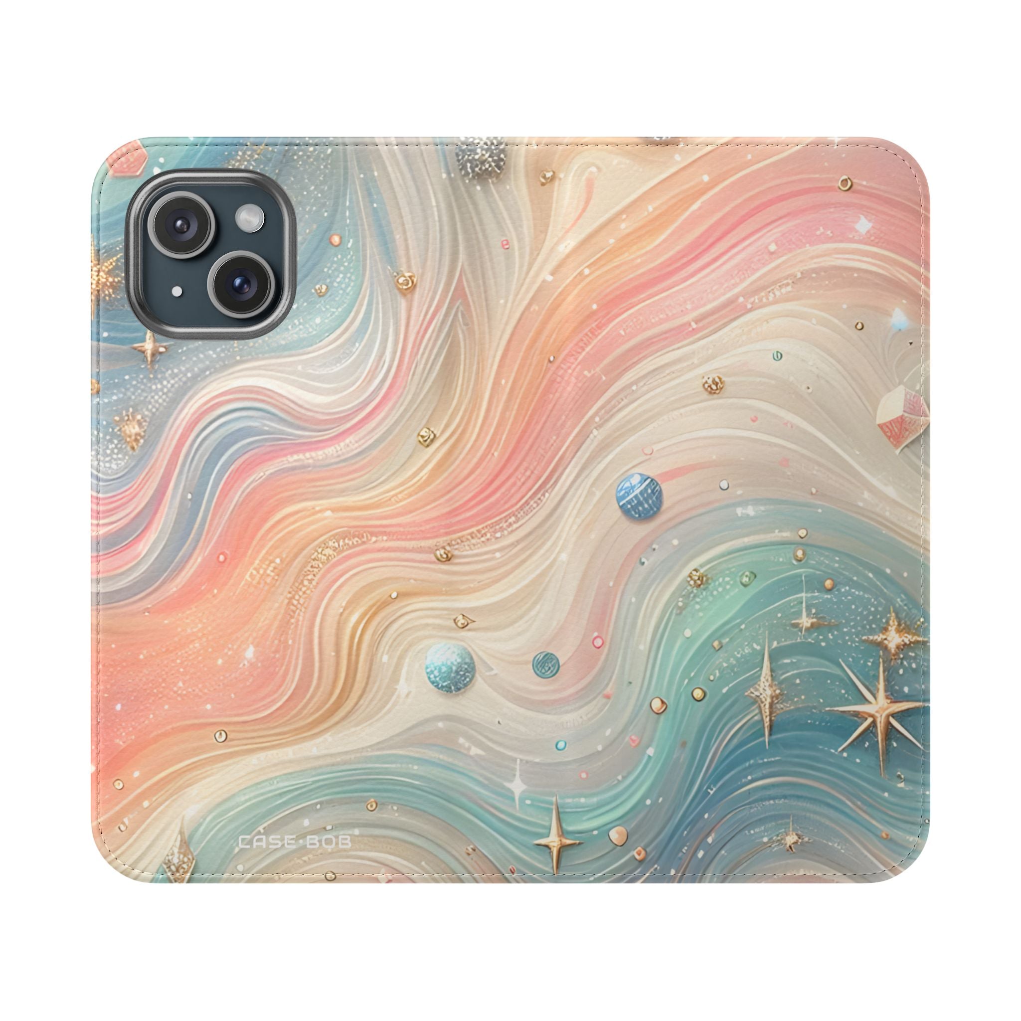 Celestial Waves - iPhone 15 Case - Wallet