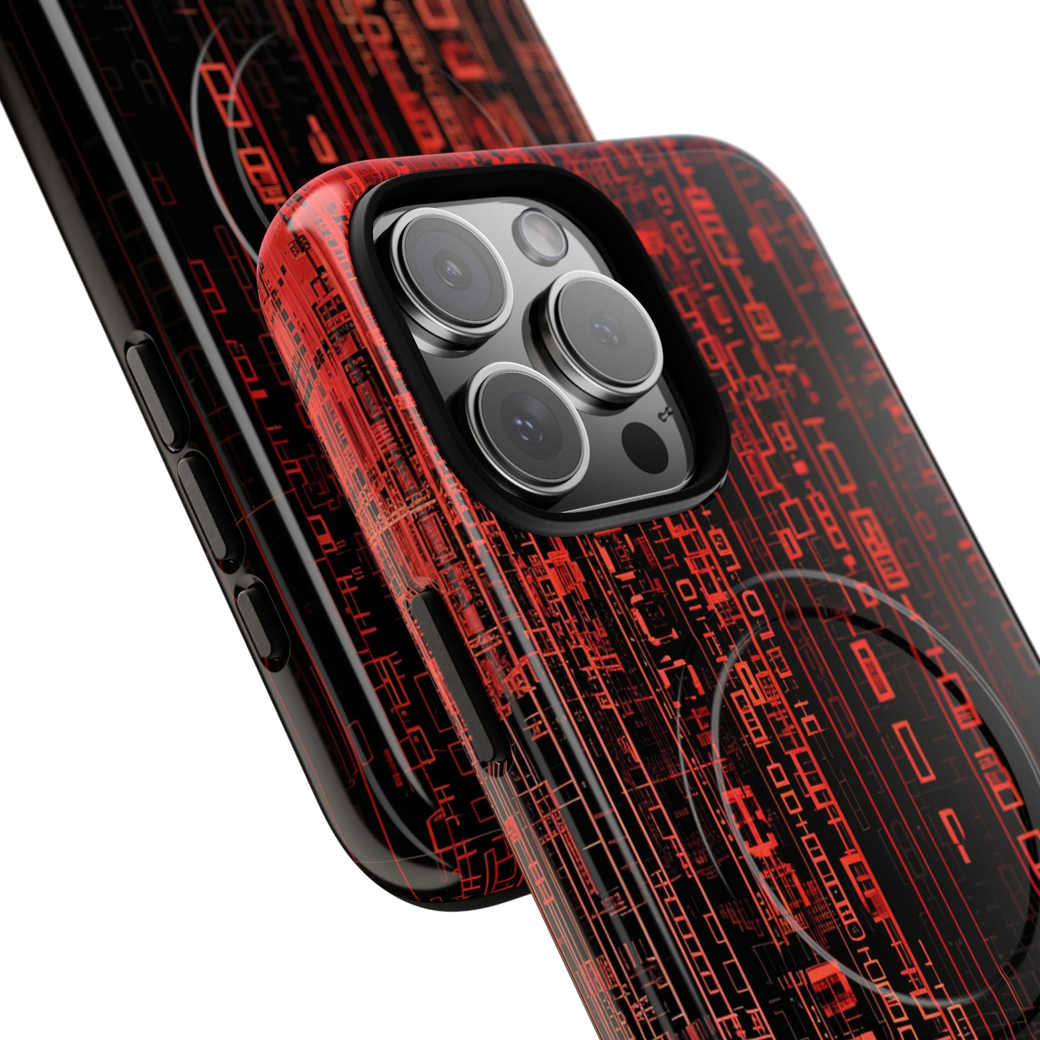 Crimson Glyphs iPhone 16 Pro Max Case - Tough+