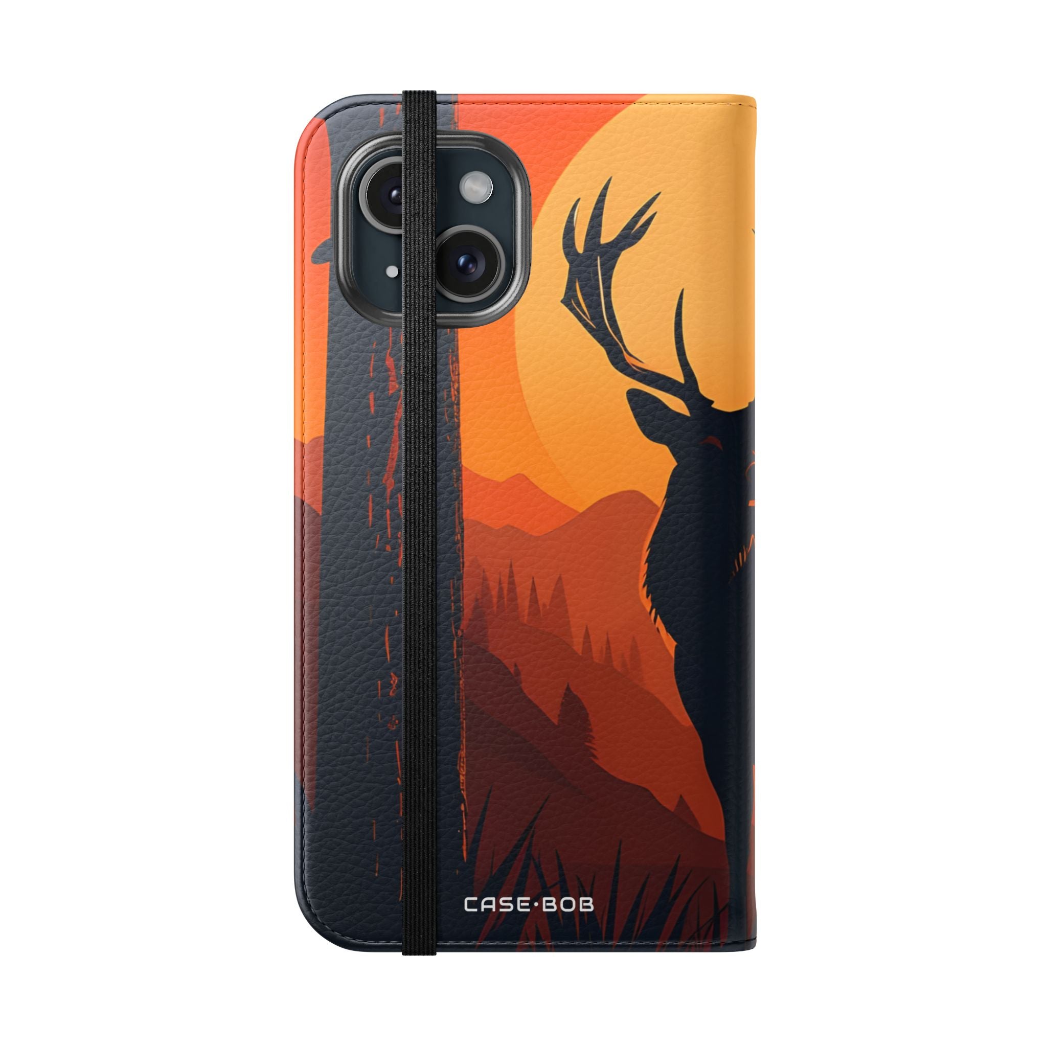 Stag Sunset - iPhone 15 Case - Wallet