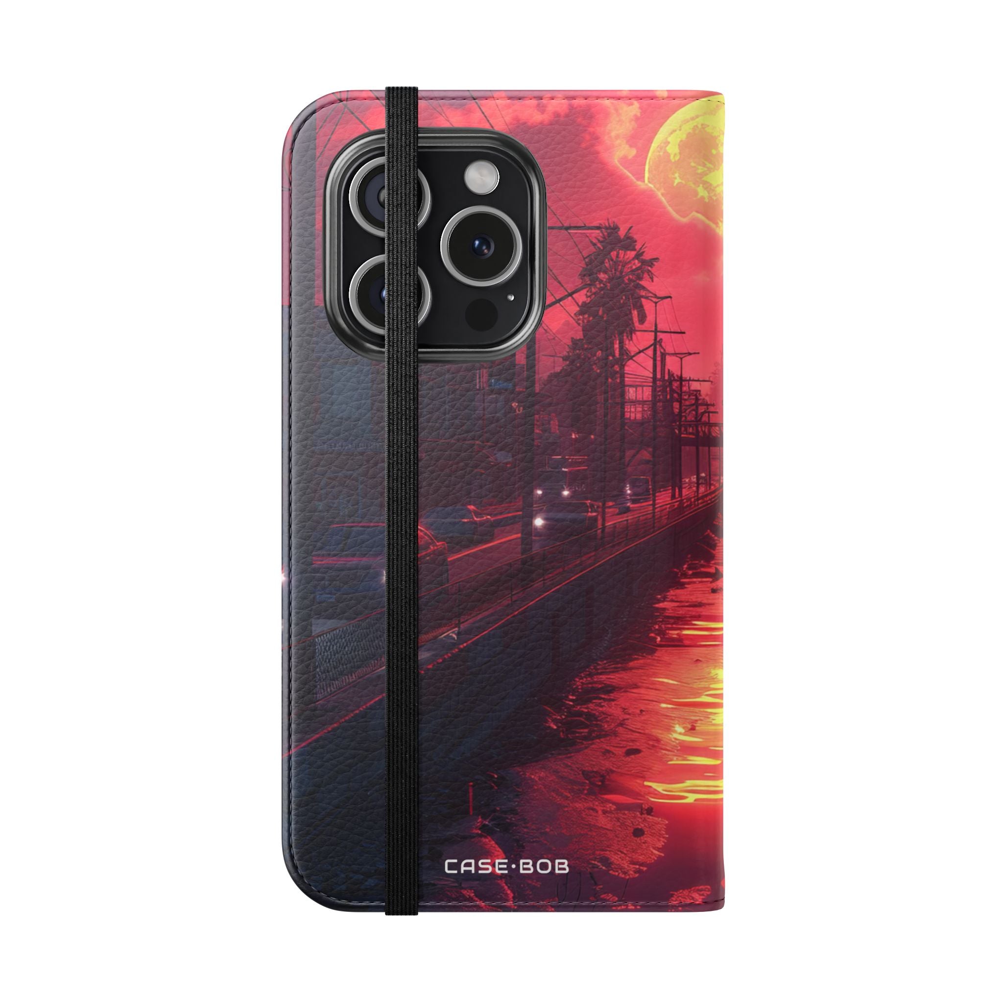 Yellow Moon Reflection - iPhone 15 Pro Case - Wallet